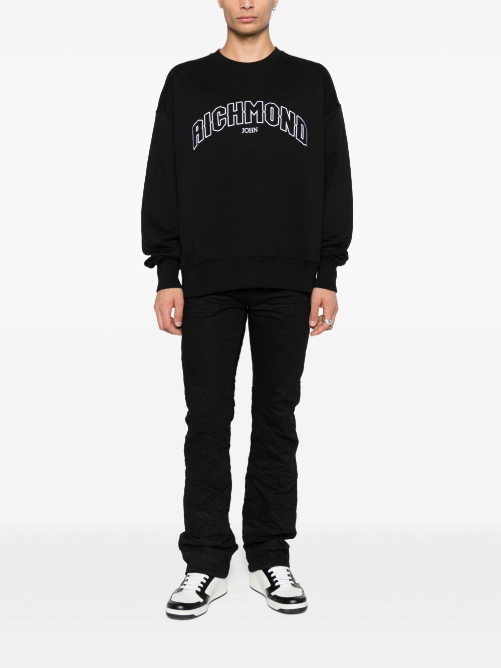 John Richmond Sweaters Black RMA25195FEVEXARABLK (JOHN RICHMOND / スウェット・フーディー ) | JOHN RICHMOND (ジョン リッチモンド)(4)