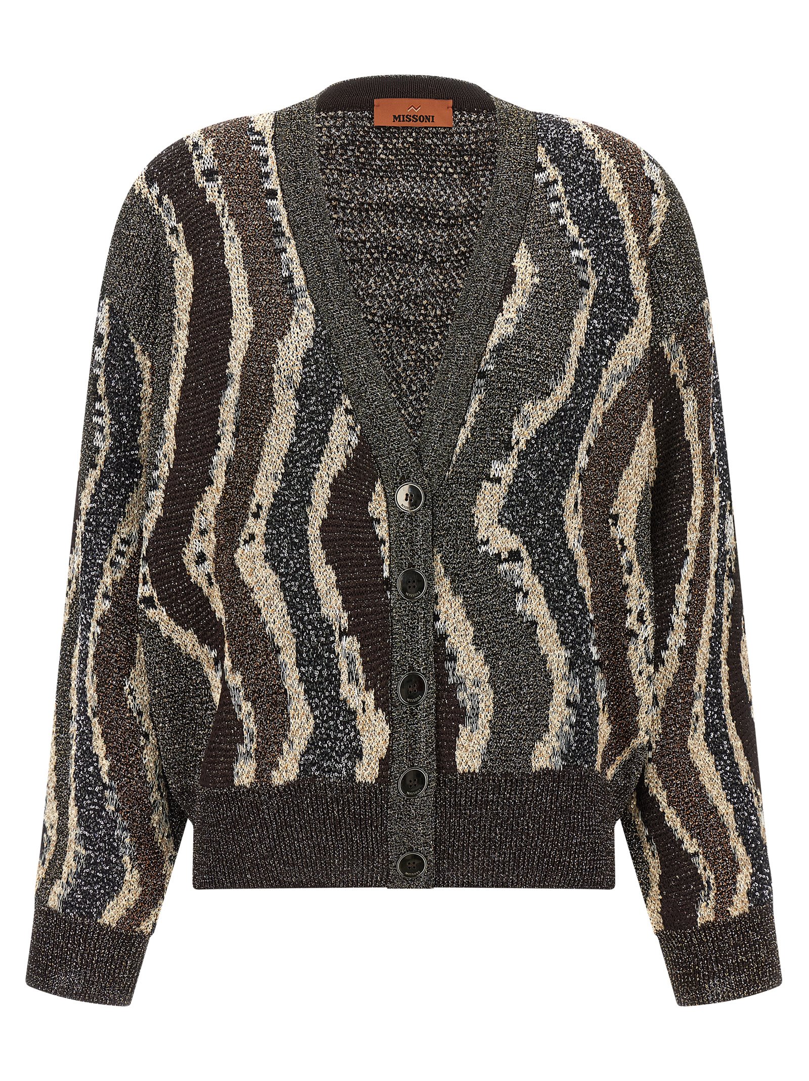 Wave pattern cardigan DS25WM0CBK01C8S80E2 (MISSONI / ニット・セーター・カーディガン ) | MISSONI (ミッソー二)