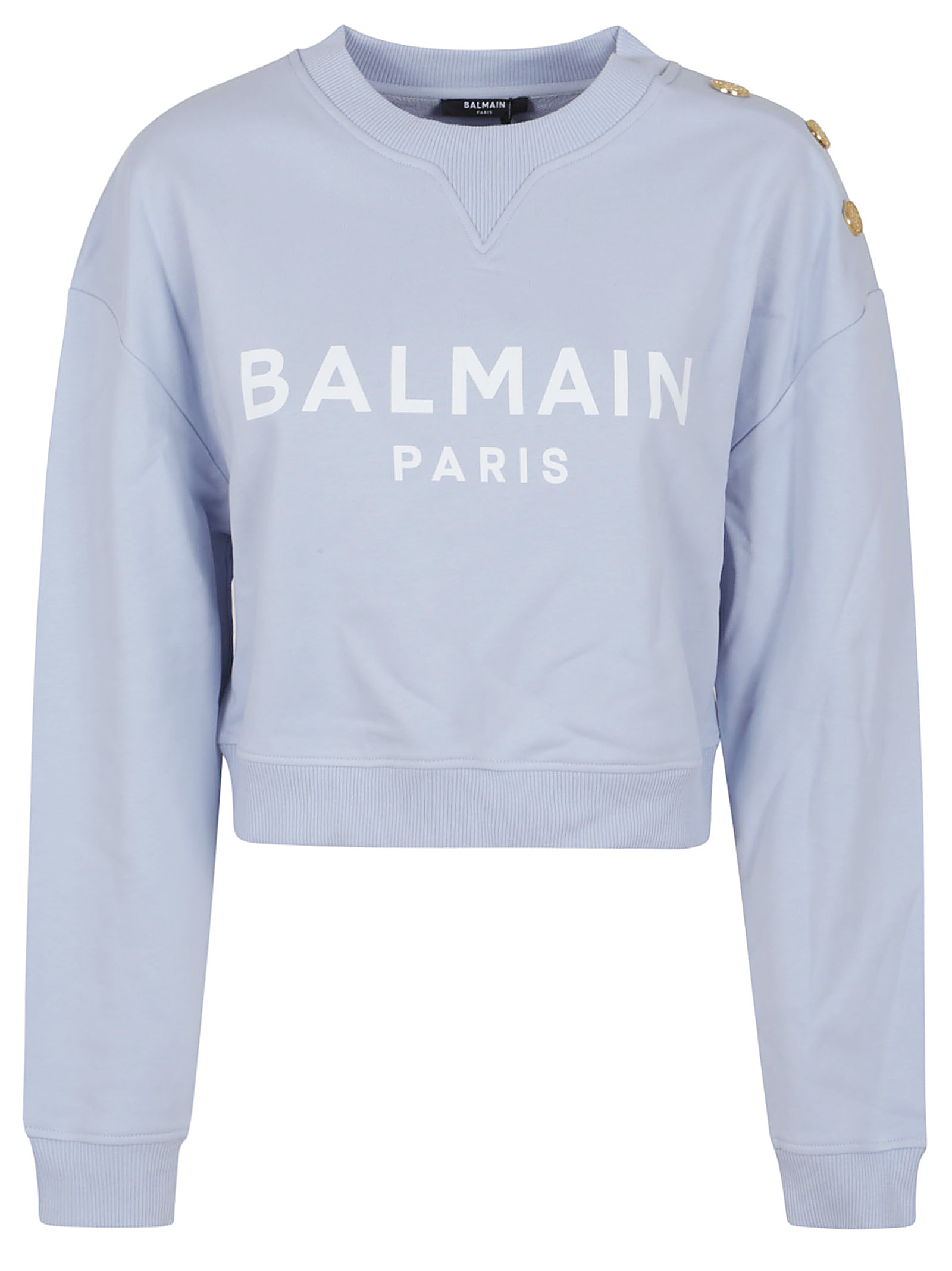 3 BTNS BALMAIN PRINTED SWEATSHIRT EF1JQ002BB02SOY (Balmain / スウェット・フーディー ) | Balmain (バルマン)