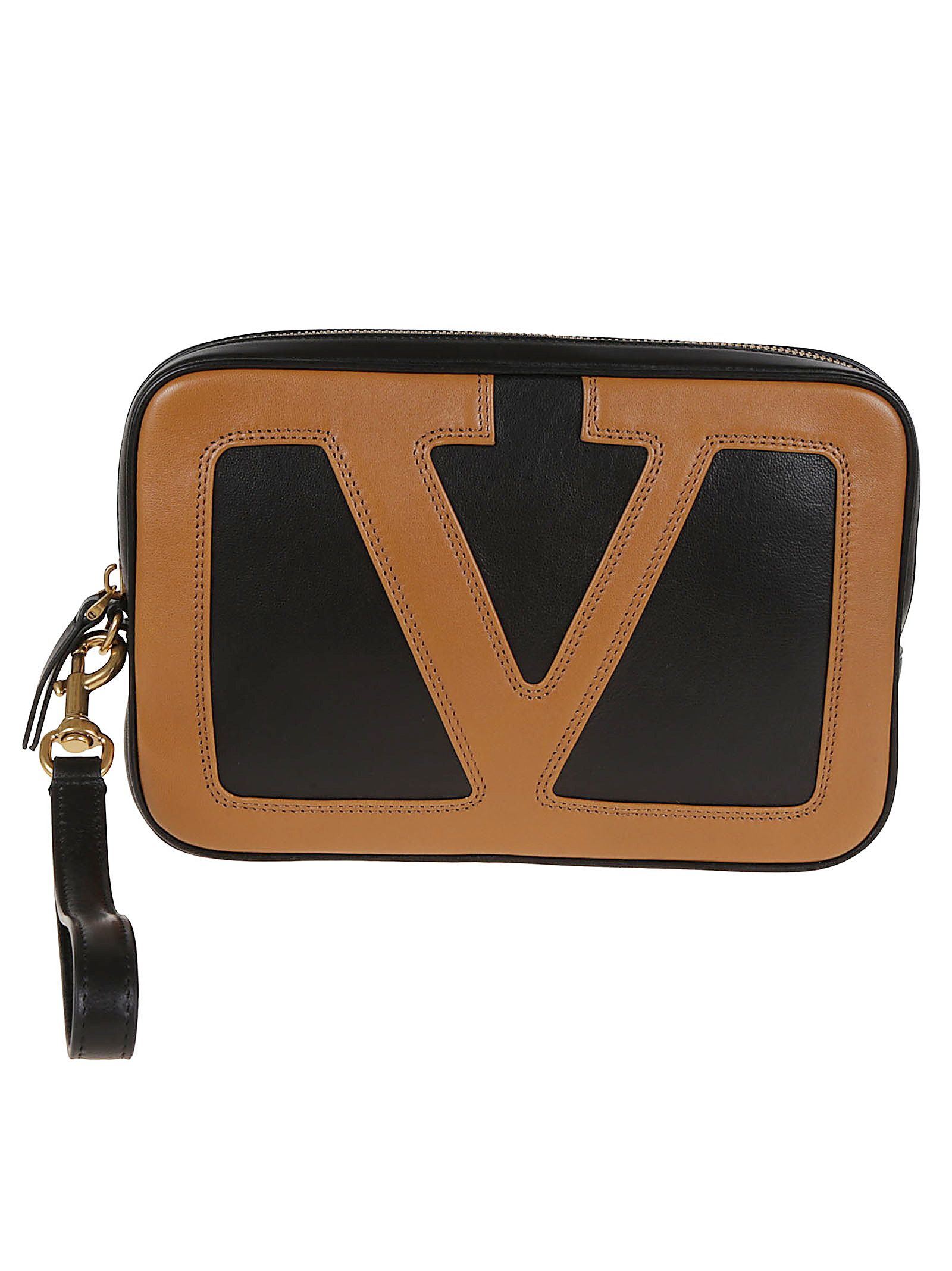 POUCH | VIVA SUPERSTAR | NAPPA VINTAGE/NAPPA R./ANTIQUE GOLD YP0AN5PTJRFA (Valentino Garavani / クラッチバッグ・ポーチ ) | Valentino Garavani (ヴァレンティノ)