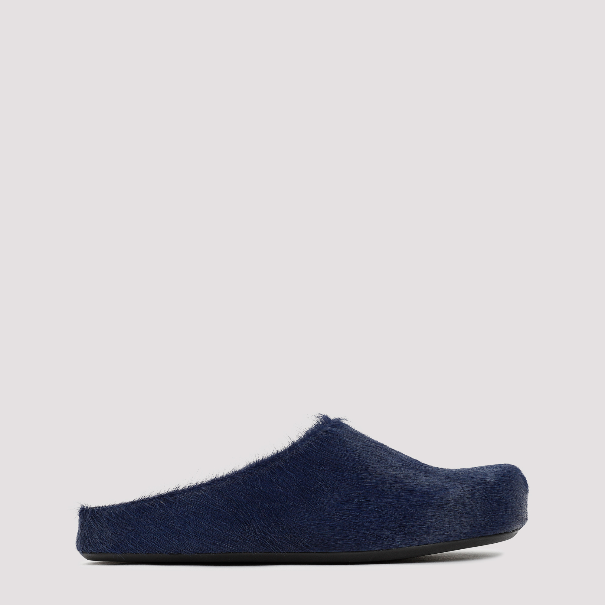Navy blue calf hair Fussbett slippers SBMR000600P412200B84 (Marni / サンダル ) | Marni (マルニ)(5)