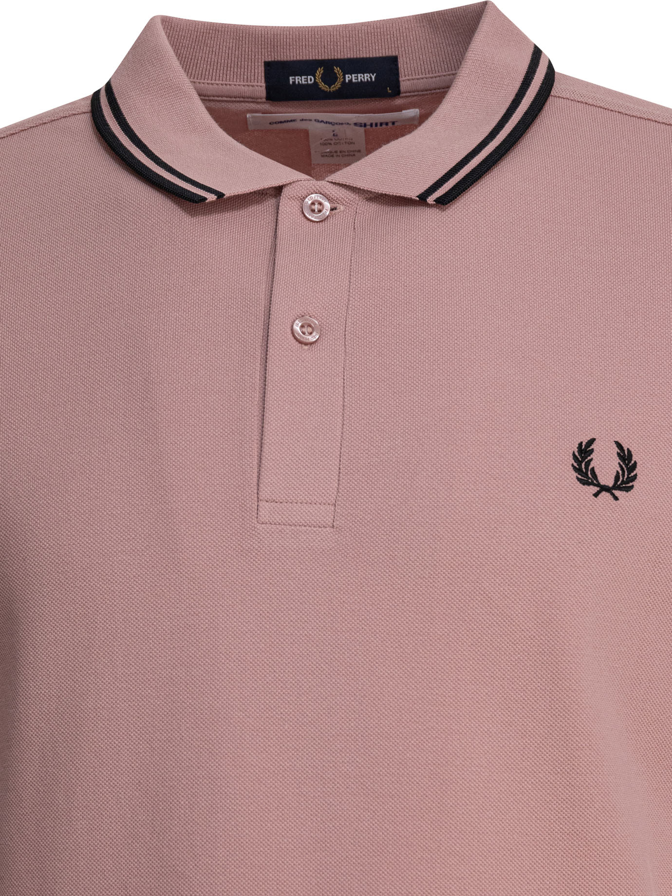 "CDG Fred Perry" polo shirt FOT501S252ROSE (Comme Des Garçons SHIRT / ポロシャツ ) | Comme Des Garçons SHIRT (コムデギャルソン シャツ)(2)