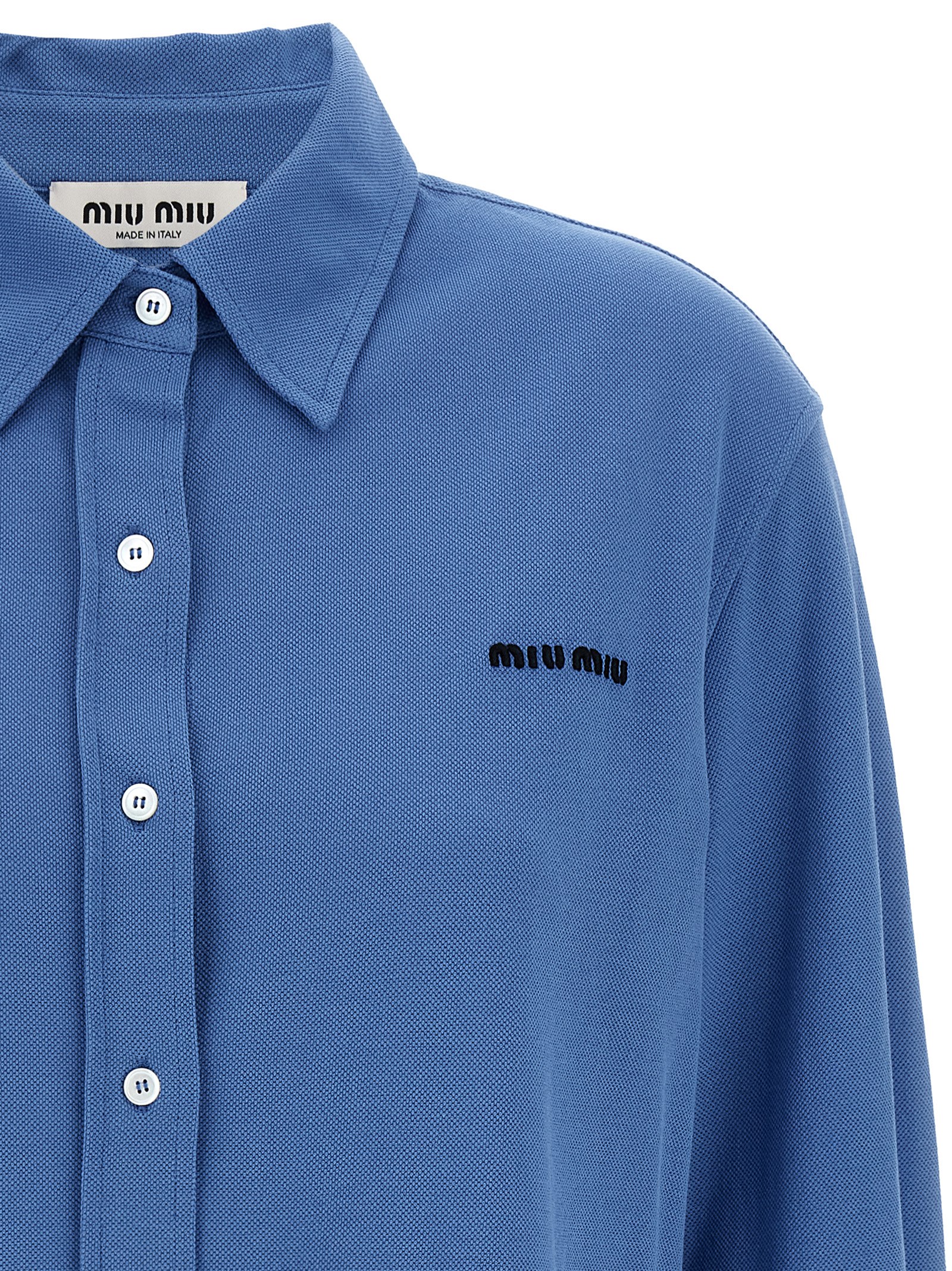 Piqué cotton shirt MK1980SOOO14RWF0237（シャツ・ブラウス）｜MIU