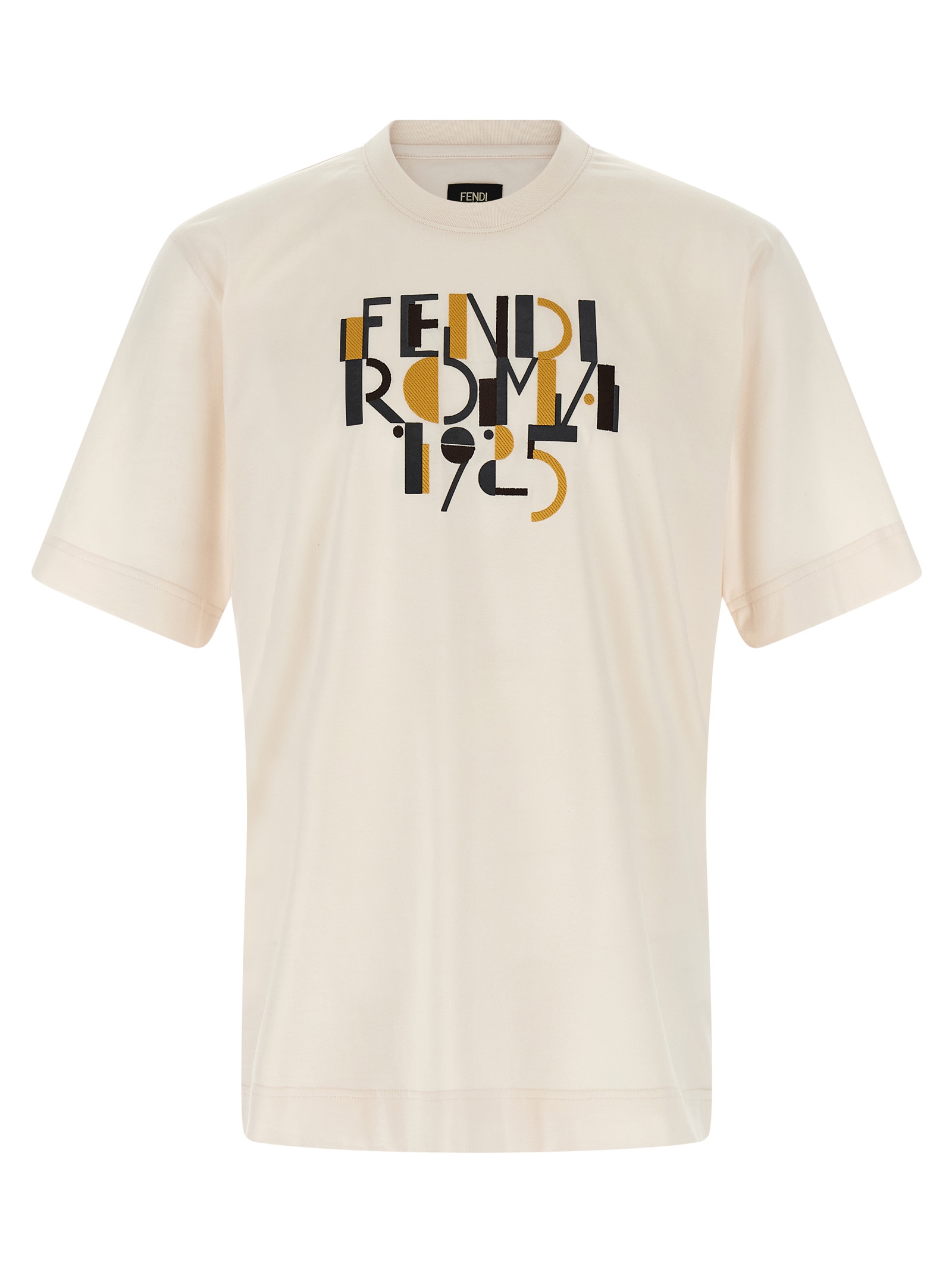 'Fendi Roma 1925' print T-shirt FY0936AVOHF1J7C (FENDI / Tシャツ・カットソー ) | FENDI (フェンディ)