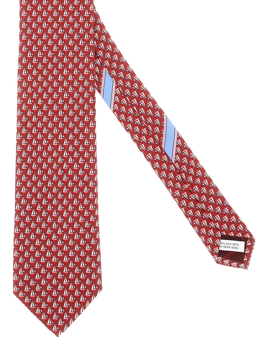 SAILBOAT PRINT TIE 784209351257005 (FERRAGAMO / ネクタイ ) | FERRAGAMO (フェラガモ)(1)