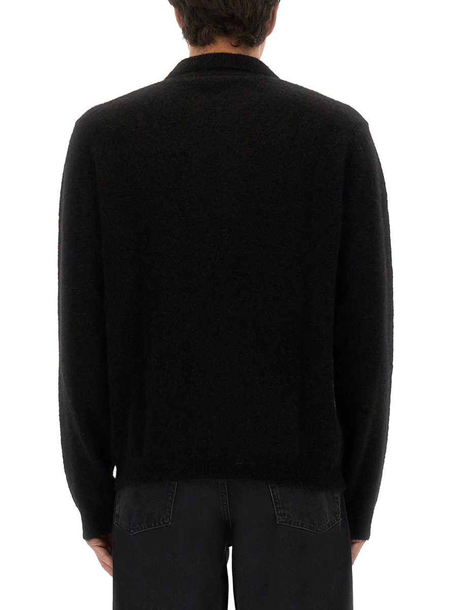 WOOL SWEATER WITH POLO COLLAR 3074BLACK (SUNFLOWER / ニット・セーター・カーディガン ) | SUNFLOWER (サンフラワー)(1)