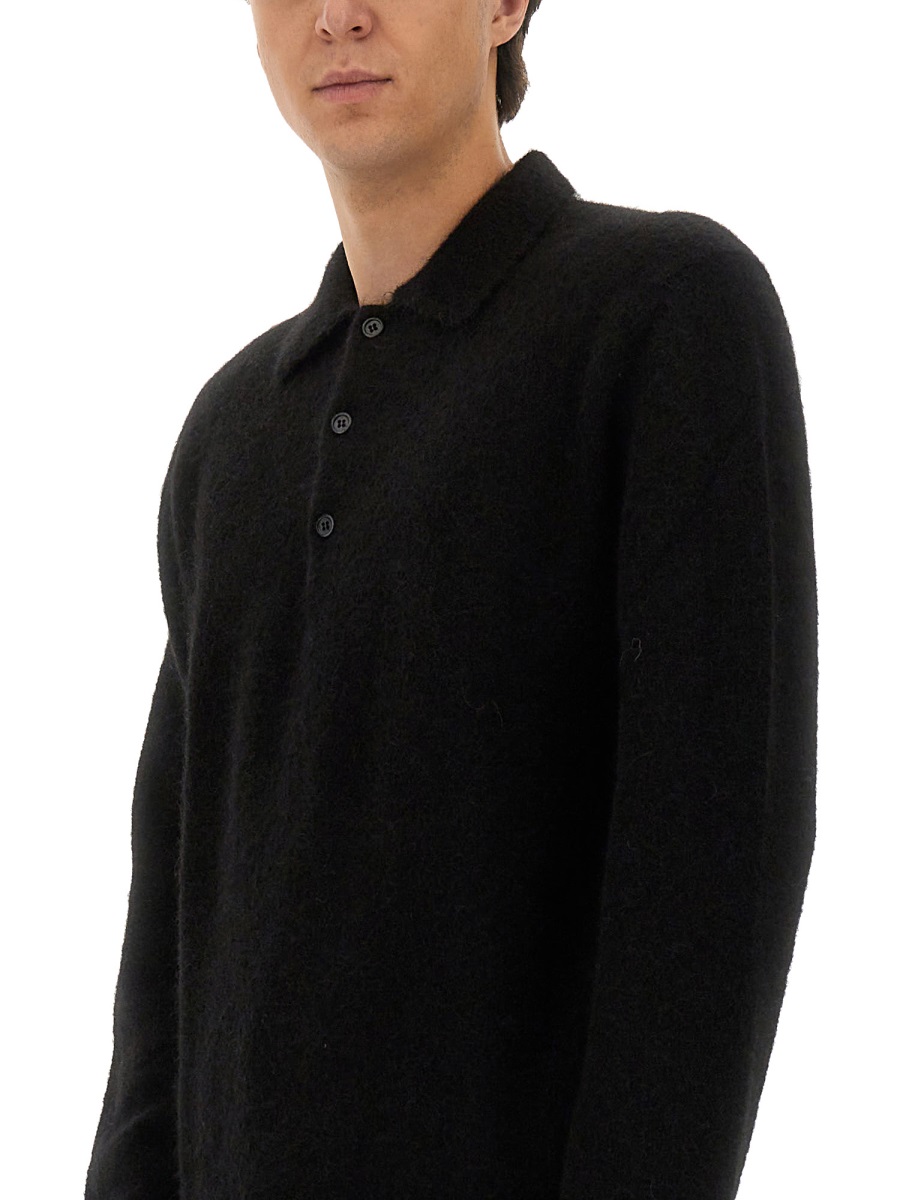 WOOL SWEATER WITH POLO COLLAR 3074BLACK (SUNFLOWER / ニット・セーター・カーディガン ) | SUNFLOWER (サンフラワー)(2)
