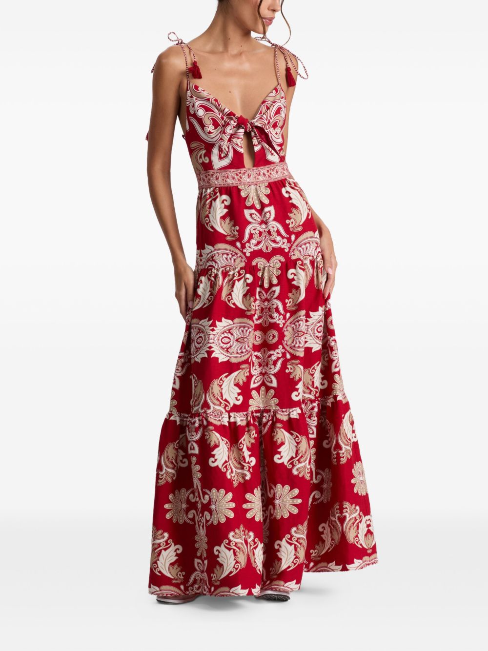 Alice + Olivia Dresses Red CC506P82550I626 (alice + olivia / ワンピース・ドレス・オールインワン ) | alice + olivia (アリス アンド オリビア)(4)