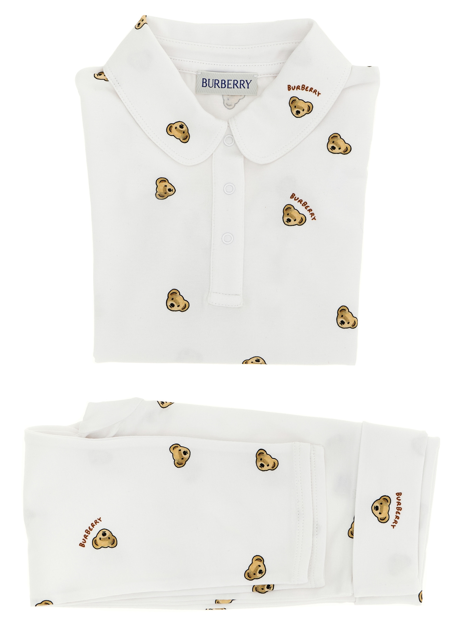 'Orsetto Thomas' baby set 8109503WHITEIPPATTERN (Burberry / シャツ・ブラウス ) | Burberry (バーバリー)