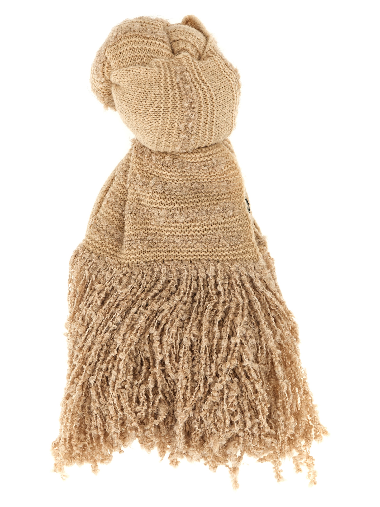 Bouclé fringed scarf SAD215A890L5011236 (FABIANA FILIPPI / スカーフ・マフラー ) | FABIANA FILIPPI (ファビアナフィリッピ)