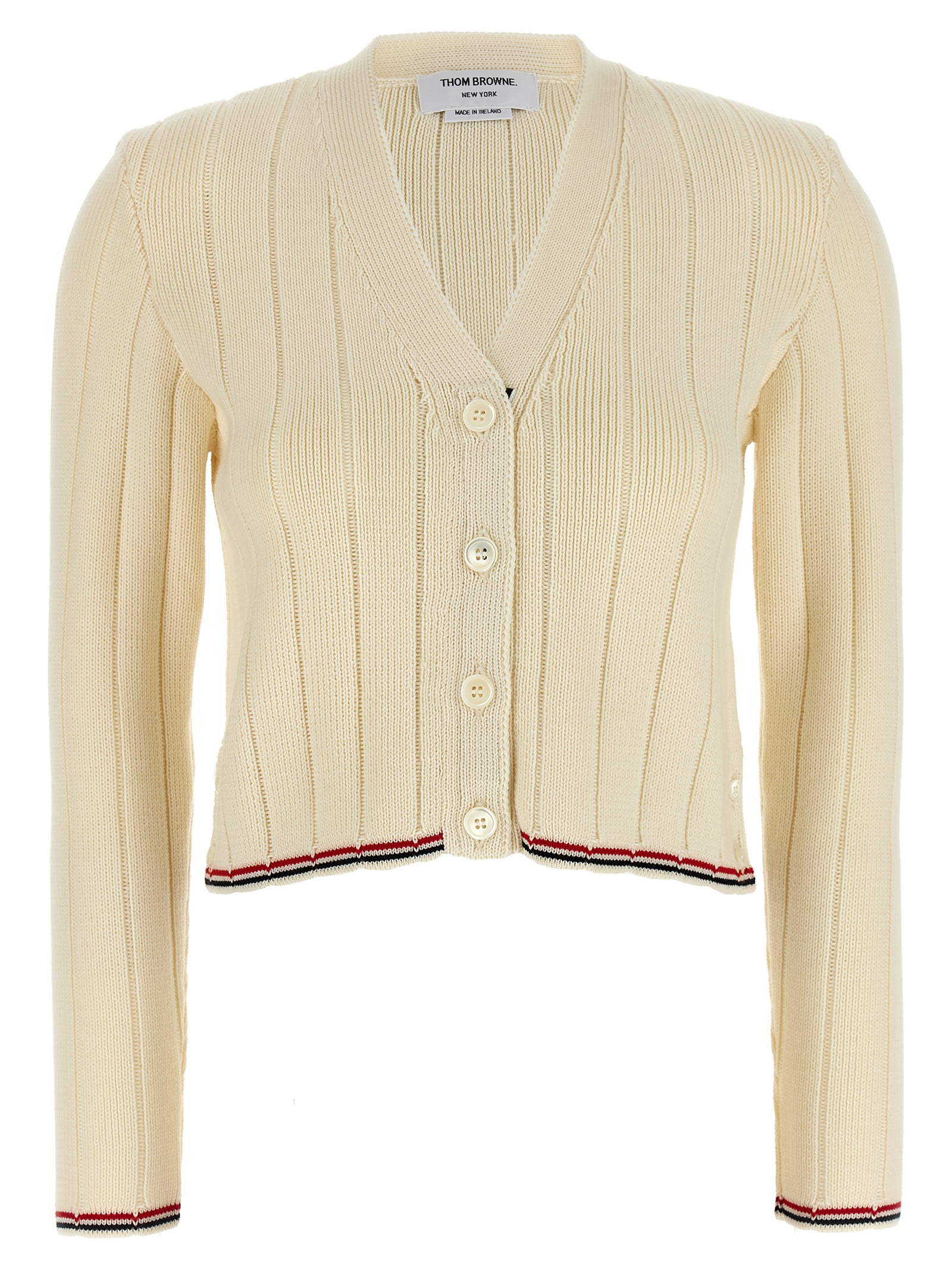 'Ladder Full Needle Rib Stitch' cardigan FKC663AY1024100 (Thom Browne / ニット・セーター・カーディガン ) | Thom Browne (トム・ブラウン)