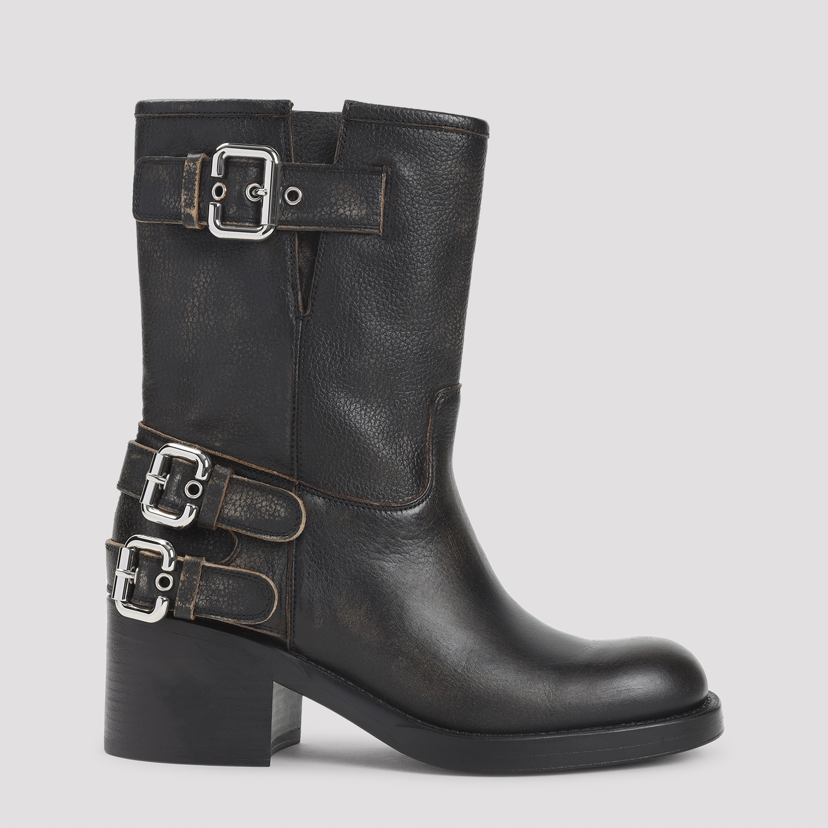 Black leather Dakota boots CHC25A12FSY001 (Chloé / ブーツ ) | Chloé (クロエ)(5)