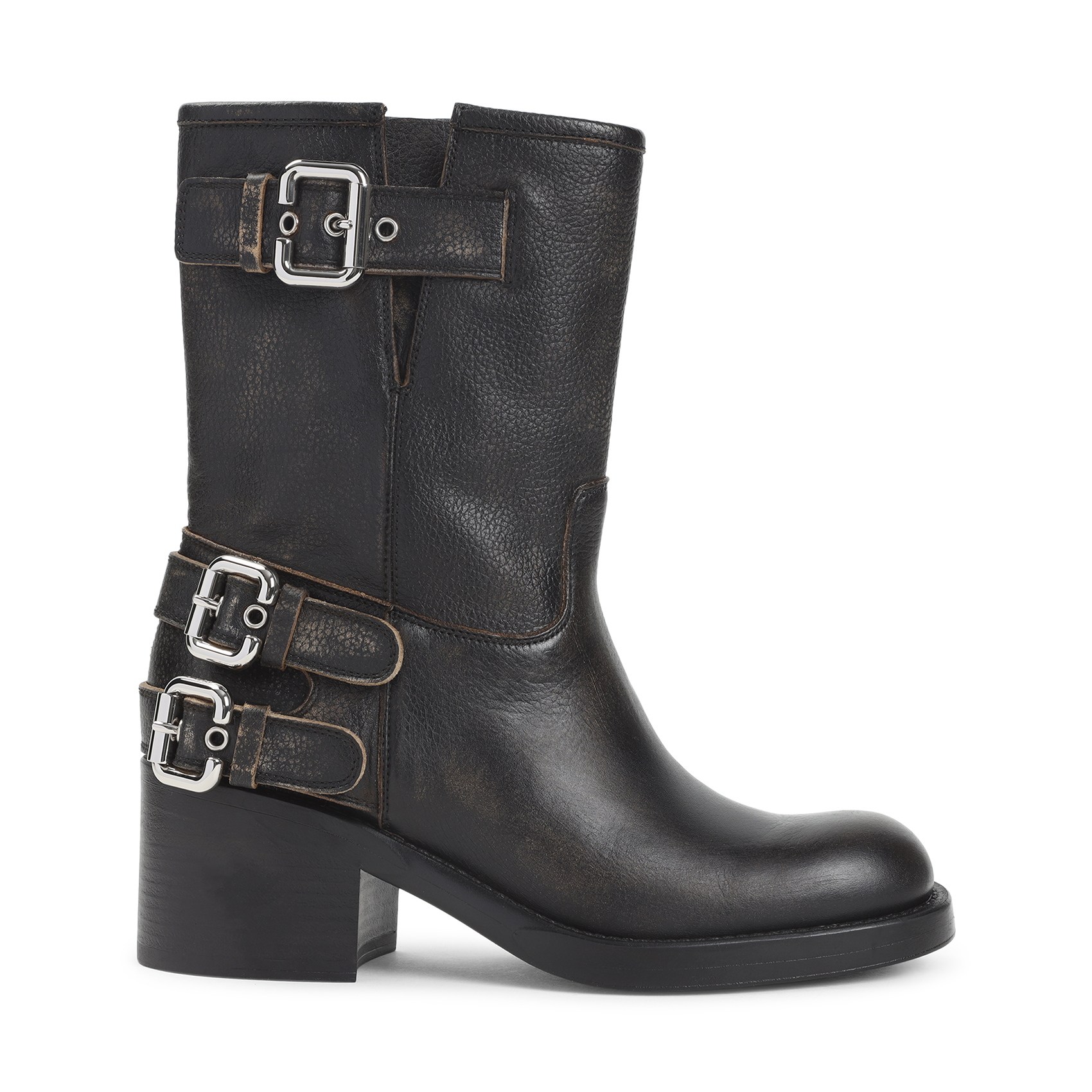 Black leather Dakota boots CHC25A12FSY001 (Chloé / ブーツ ) | Chloé (クロエ)