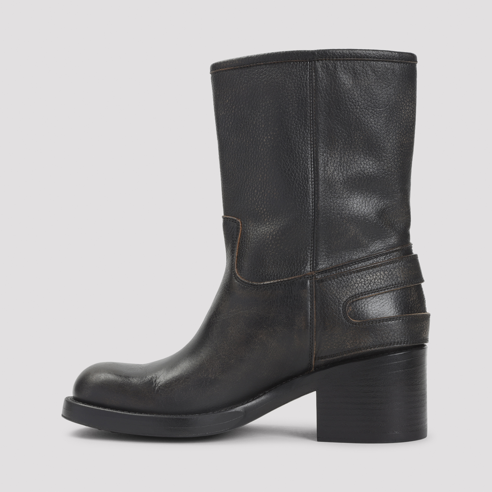 Black leather Dakota boots CHC25A12FSY001 (Chloé / ブーツ ) | Chloé (クロエ)(2)