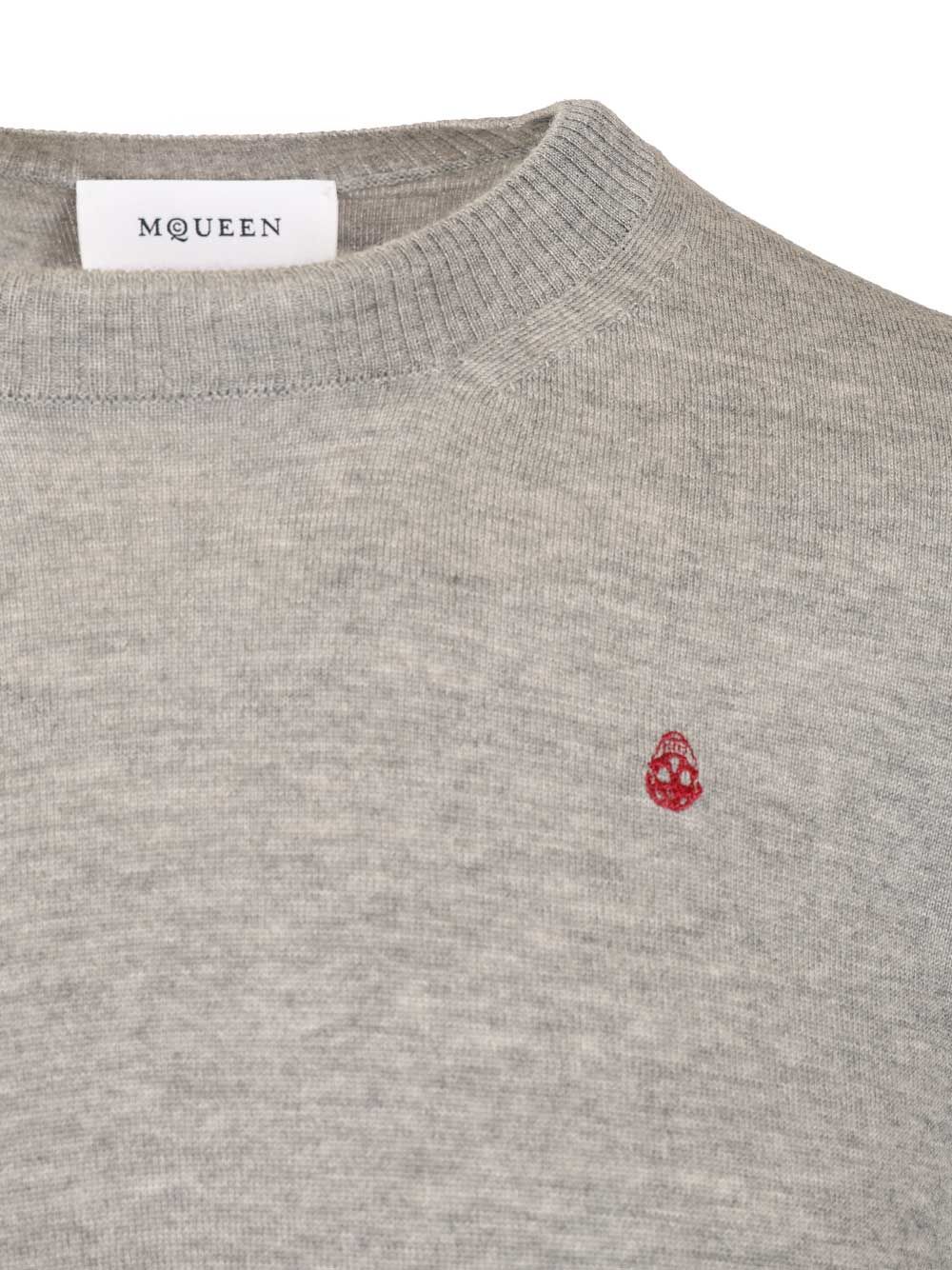 Sweater with reverse skull motif embroidered 839686Q1BEC1364 (Alexander McQUEEN / ニット・セーター・カーディガン ) | Alexander McQUEEN (アレキサンダー・マックイーン)(2)