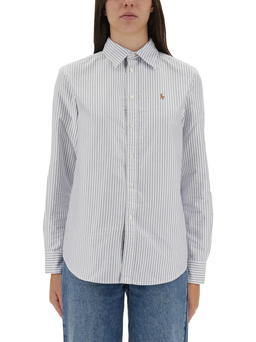 STRIPED OXFORD SHIRT 211971500001WHITEHERITAGEROYAL (Polo Ralph Lauren / シャツ・ブラウス ) | Polo Ralph Lauren (ポロ ラルフ ローレン)