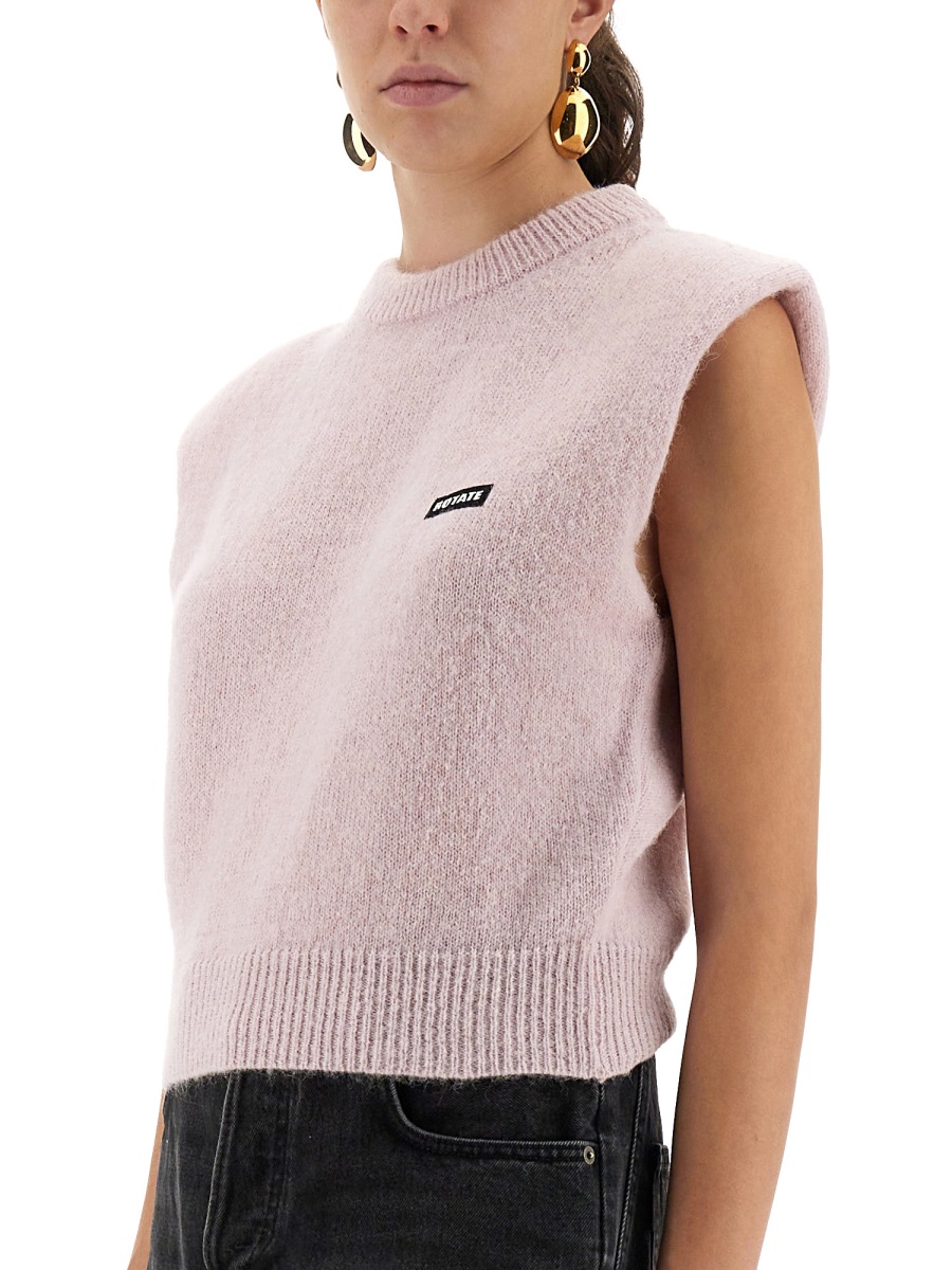 SHORT VEST SHIRT WITH LOGO 114280191BCR1963191 (ROTATE / ベスト ) | ROTATE (ロテート)(2)