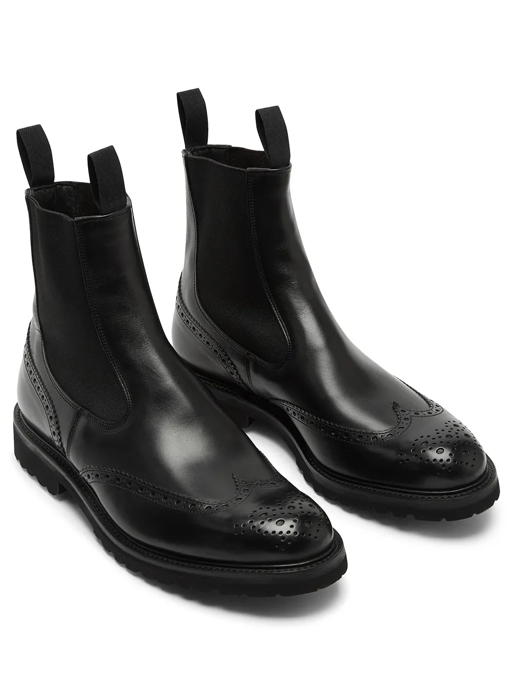 HENRY COUNTRY BOOTS WITH BROGUE DETAILING 27543BLACK (Tricker's / ブーツ ) | Tricker's (トリッカーズ)(1)
