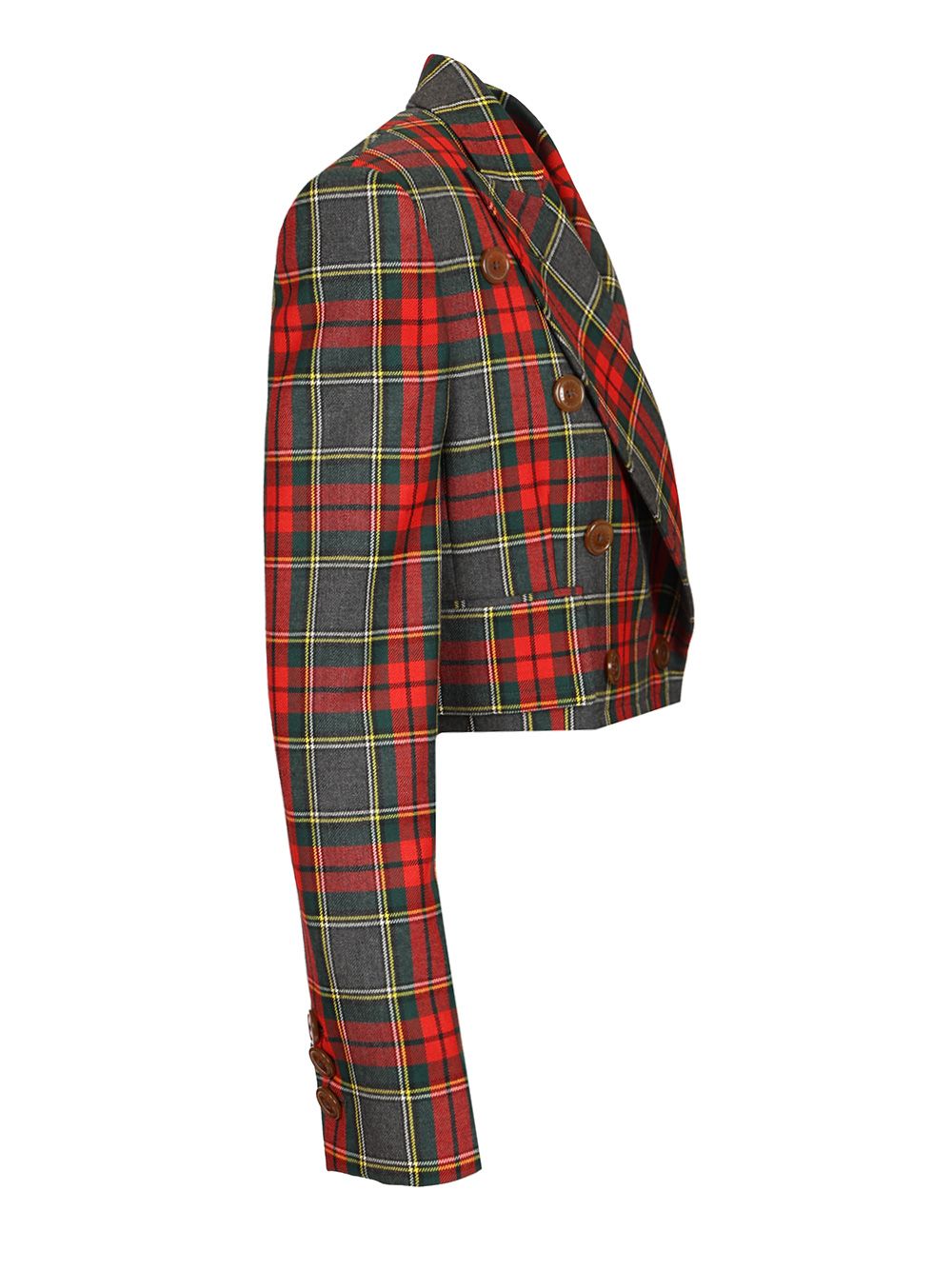 Tartan Cropped Blazer 1401007OW0176H203 (Vivienne Westwood / ブレザー・ジャケット ) | Vivienne Westwood (ヴィヴィアン・ウェストウッド)(2)