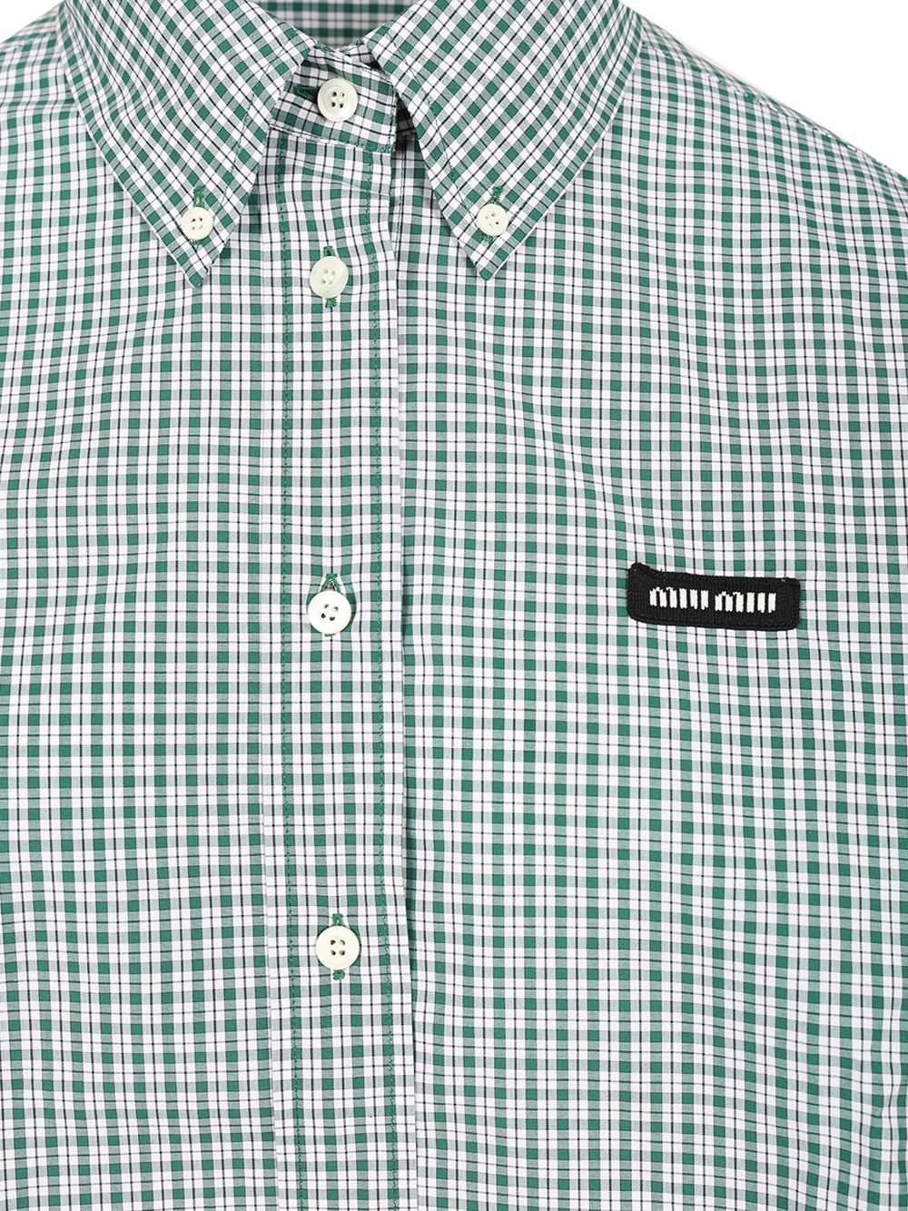 Poplin Crop Shirt MK1659SOOO17L1F026R (MIU MIU / シャツ・ブラウス ) | MIU MIU (ミュウミュウ)(4)