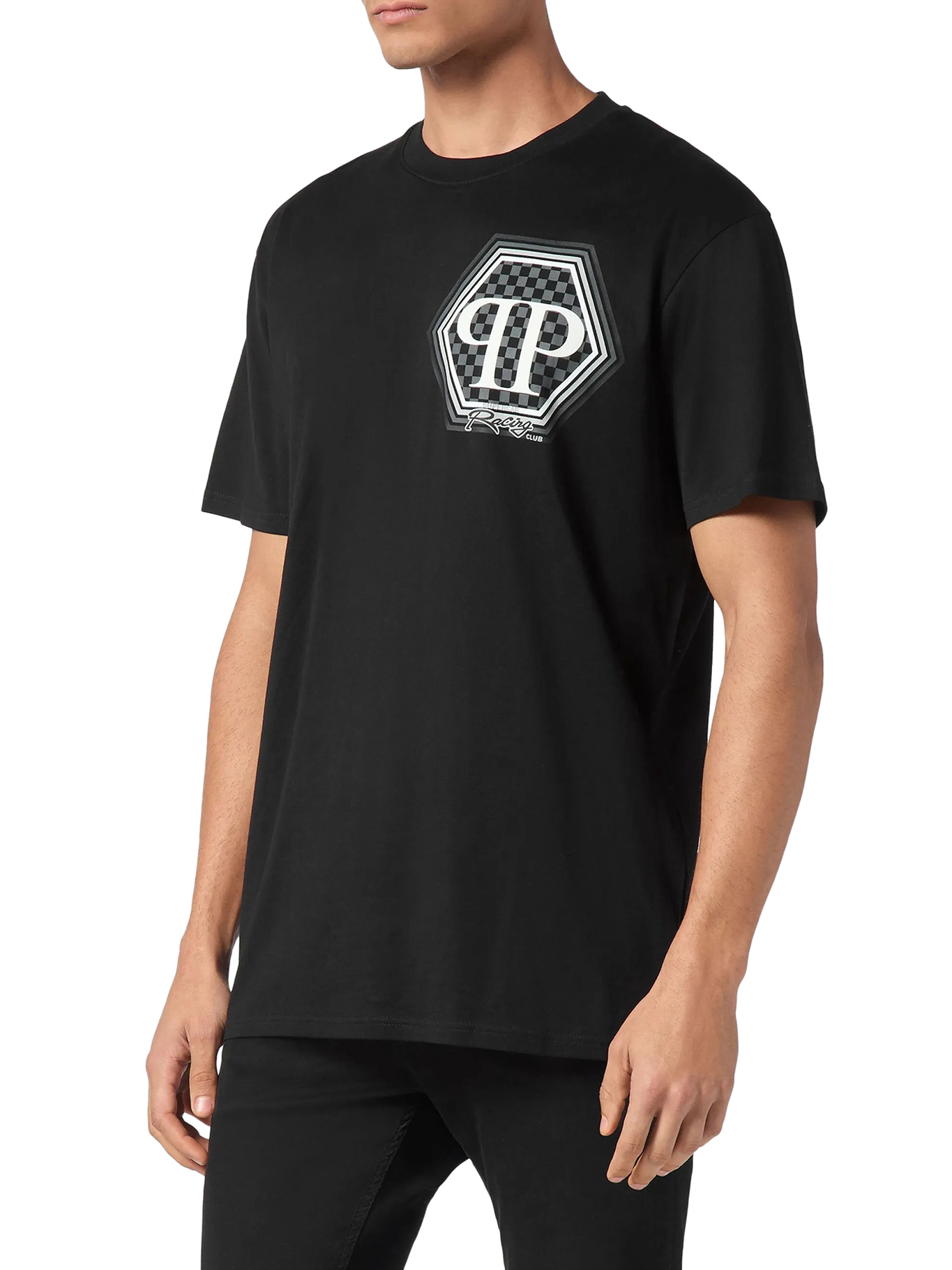 SHORT SLEEVE T-SHIRT WITH PRINTED LOGO SAECMTK8106PJY002N02 (PHILIPP PLEIN / Tシャツ・カットソー ) | PHILIPP PLEIN (フィリップ プレイン)(2)