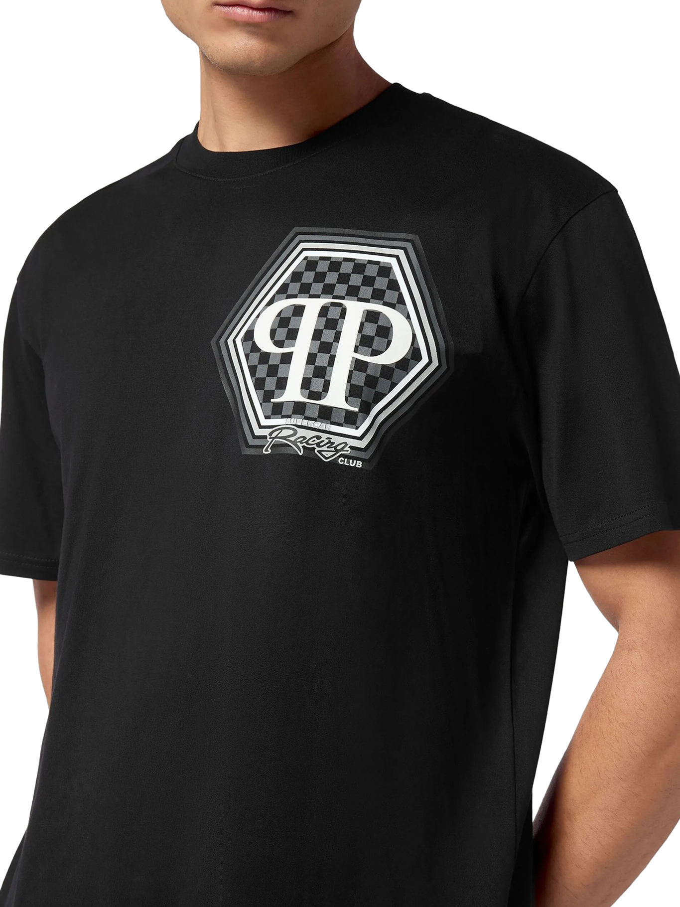 SHORT SLEEVE T-SHIRT WITH PRINTED LOGO SAECMTK8106PJY002N02 (PHILIPP PLEIN / Tシャツ・カットソー ) | PHILIPP PLEIN (フィリップ プレイン)(4)