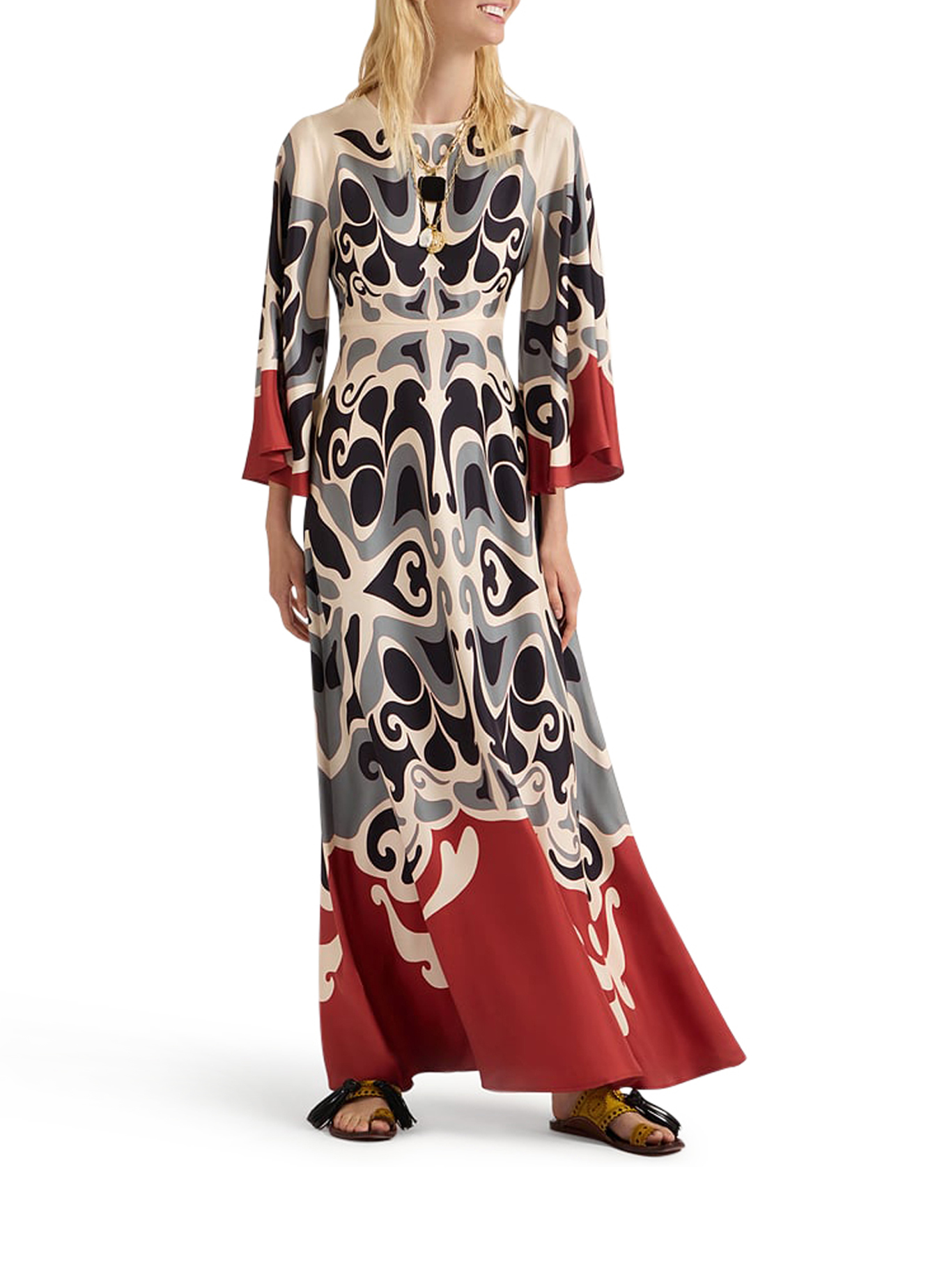 SILK FANTASY DRESS DRE0923SIL006PHO01WH04 (La DoubleJ / ワンピース・ドレス・オールインワン ) | La DoubleJ (ラダブルジェイ)(1)