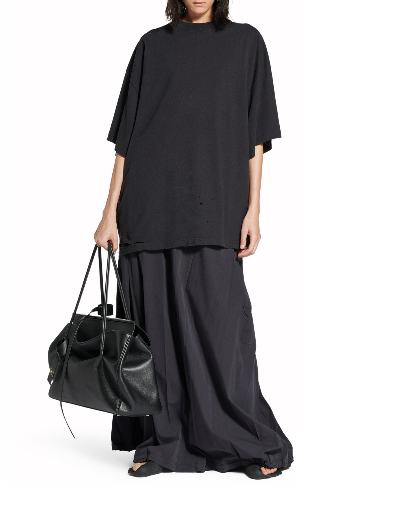 BLACKLETTER SCRIPT OVERSIZED T-SHIRT 831305TSVW41041 (Balenciaga / Tシャツ・カットソー ) | Balenciaga (バレンシアガ)(1)