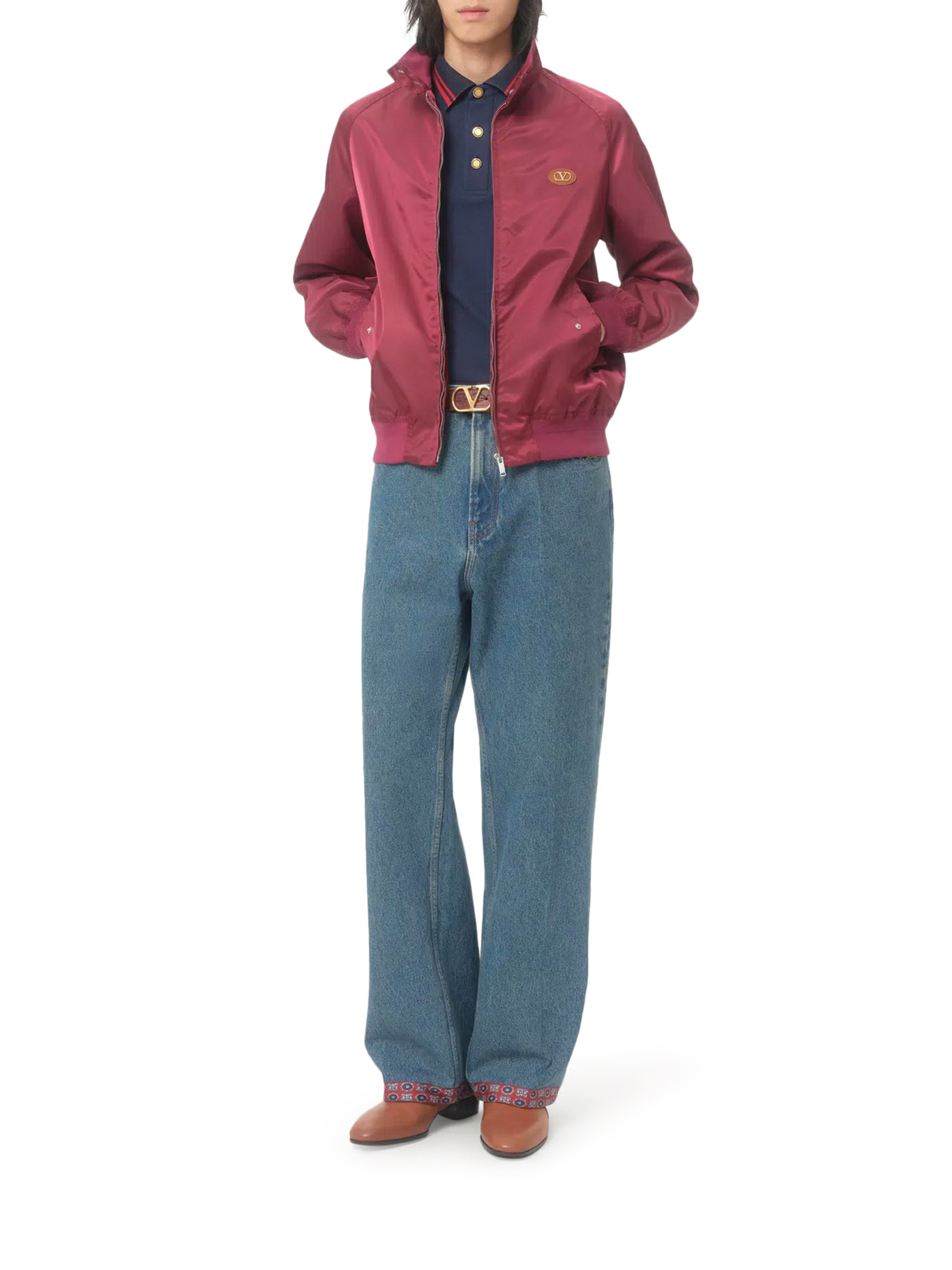 COTTON PIQUET POLO WITH VG EMBROIDERY 7V3MH04AB18D51 (Valentino Garavani / ポロシャツ ) | Valentino Garavani (ヴァレンティノ)(1)