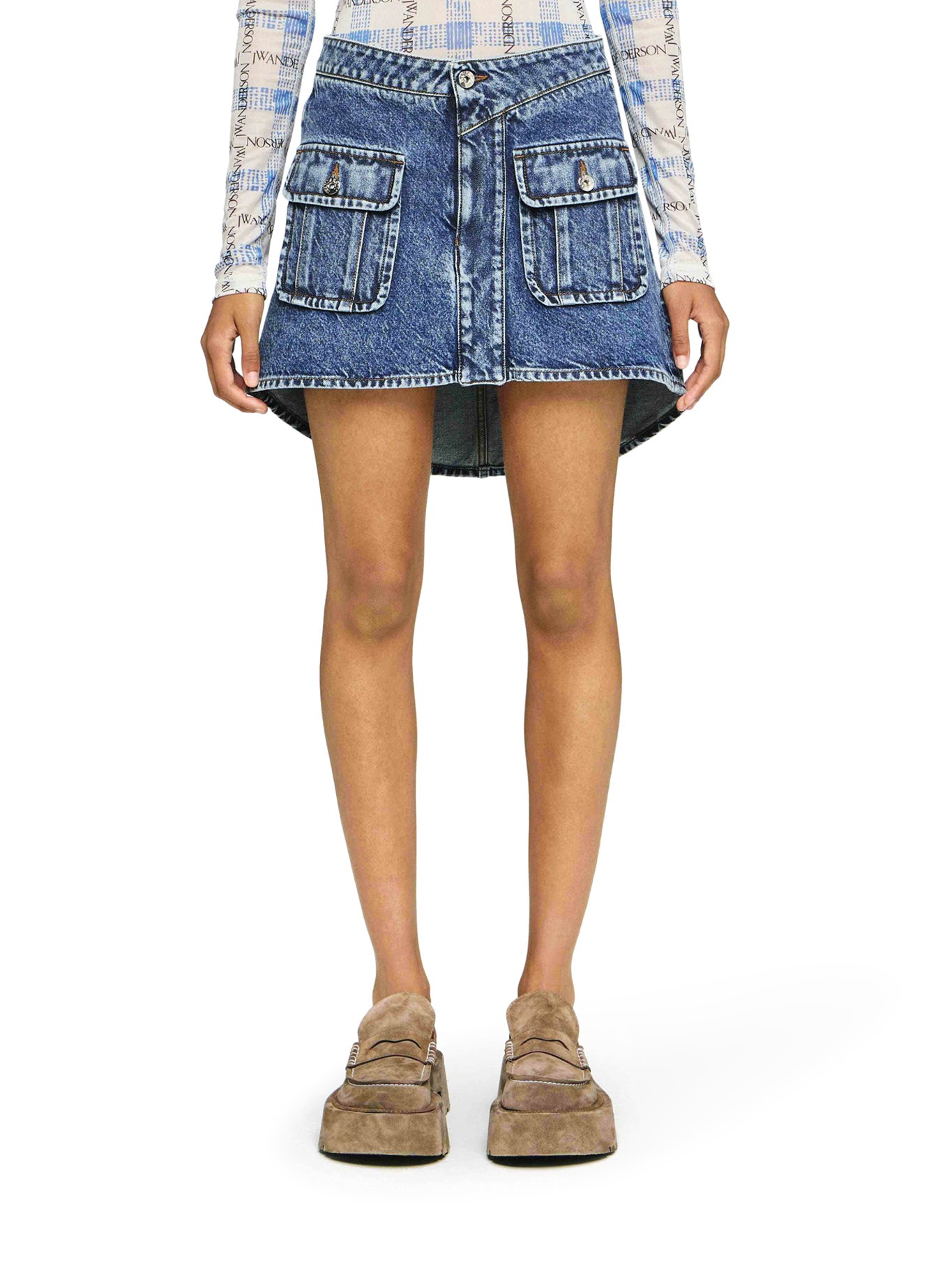 CURVED PATCH POCKET MINI SKIRT DK0026PG1619172 (JW Anderson / スカート ) | JW Anderson (ジェイダブリュー アンダーソン)(2)