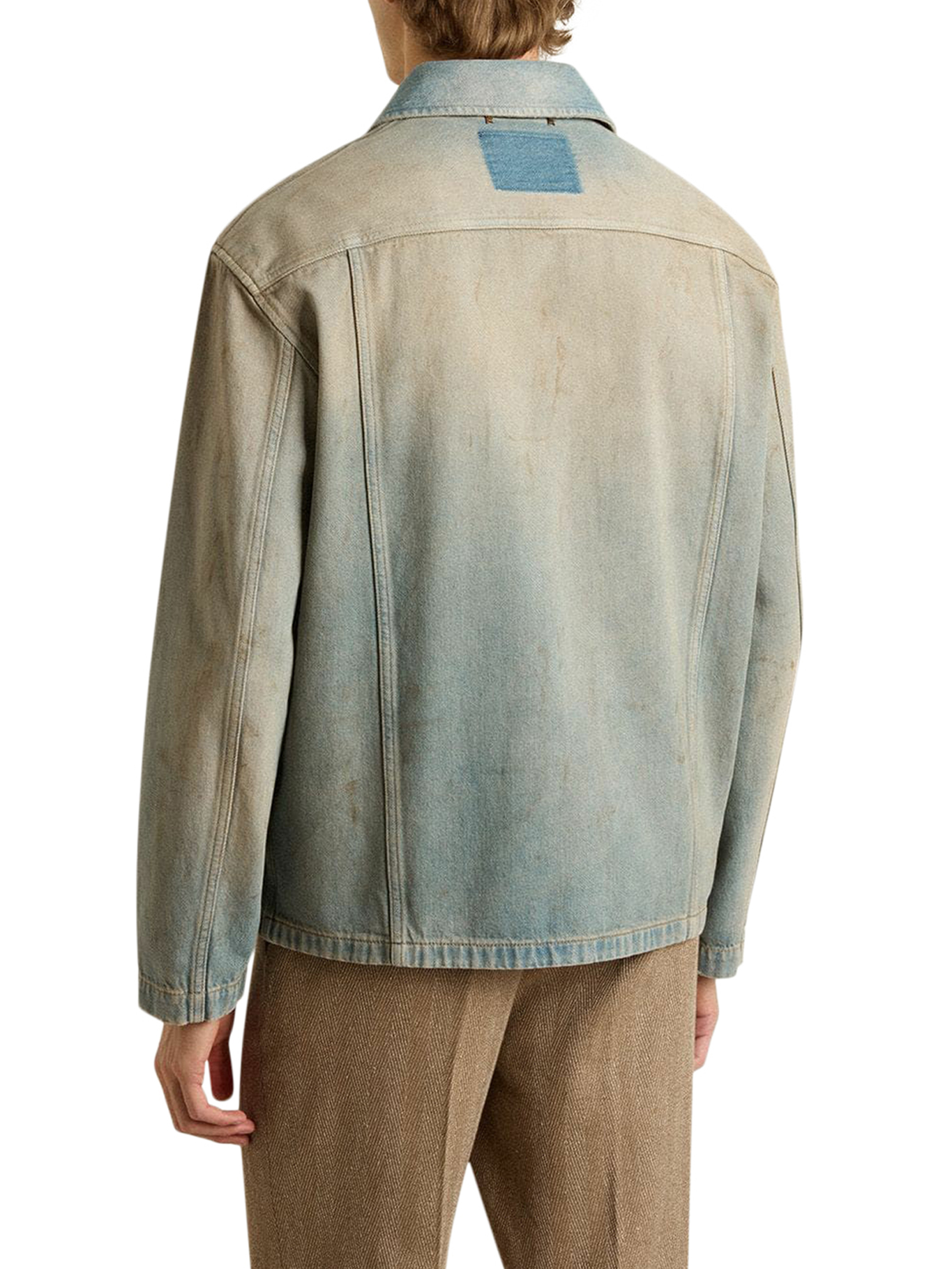 MEN`S DISTRESSED EFFECT DENIM JACKET WITH ZIP GMP01941P00208250491 (Golden Goose / カジュアルジャケット ) | Golden Goose (ゴールデングース)(3)