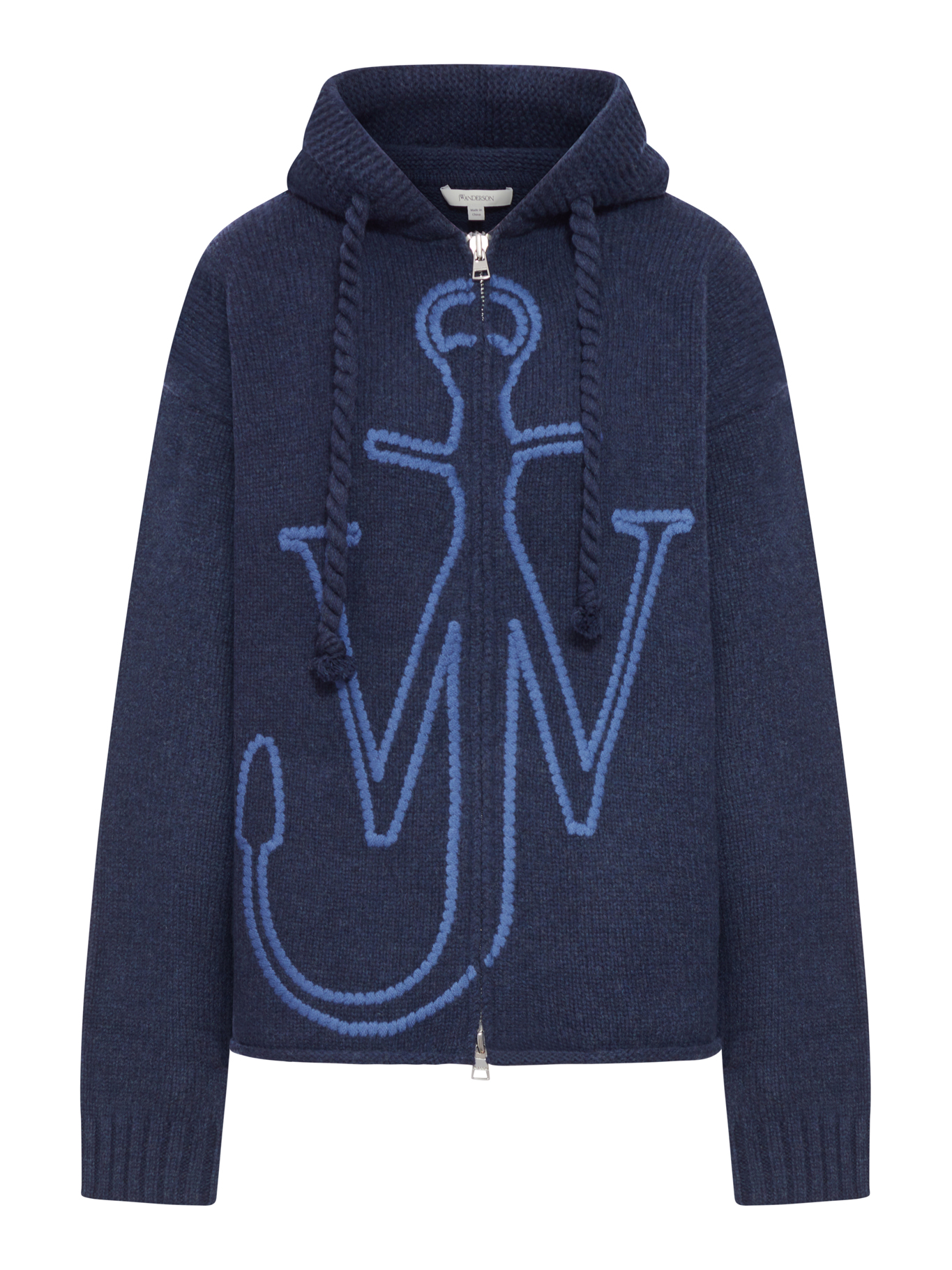HOODIE WITH ZIP AND ANCHOR EMBROIDERY KW1499YN0412768 (JW Anderson / スウェット・フーディー ) | JW Anderson (ジェイダブリュー アンダーソン)