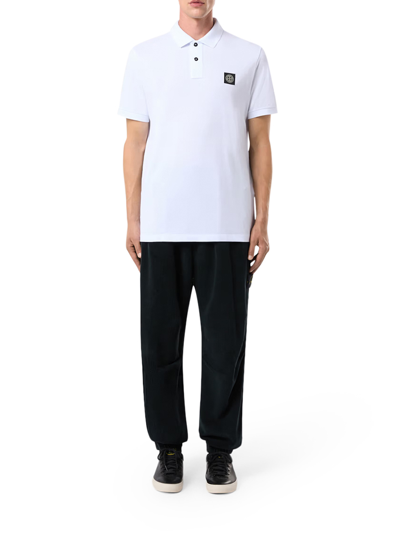 COTTON POLO WITH LOGO PATCH K2S152200005S0017V1001 (STONE ISLAND / ポロシャツ ) | STONE ISLAND (ストーンアイランド)(1)