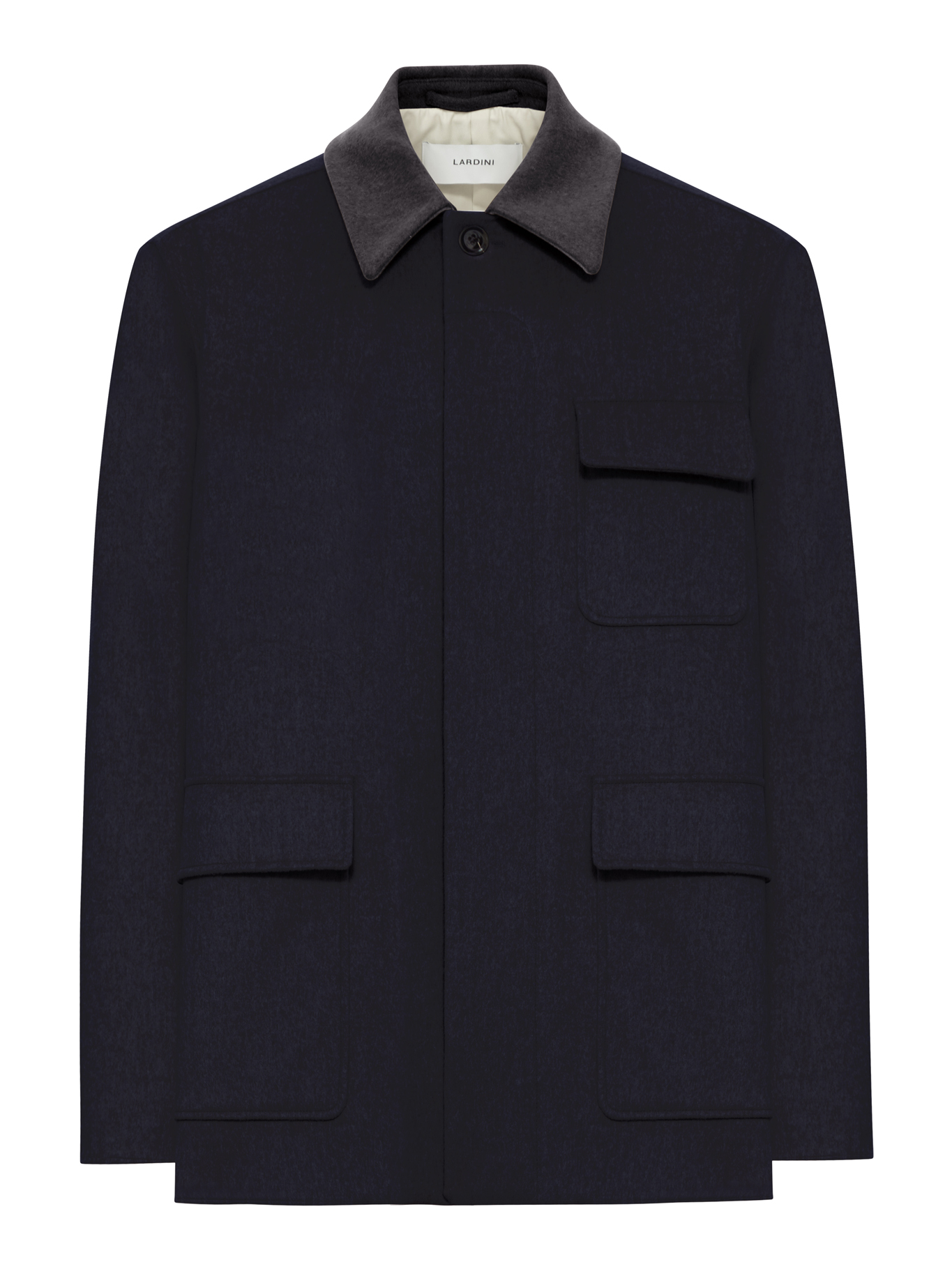 LORO PIANA CAPOLAVORO WOOL JACKET WITH CONTRASTING COLLAR AAGOSLINCN65602850 (LARDINI / カジュアルジャケット ) | LARDINI (ラルディーニ)
