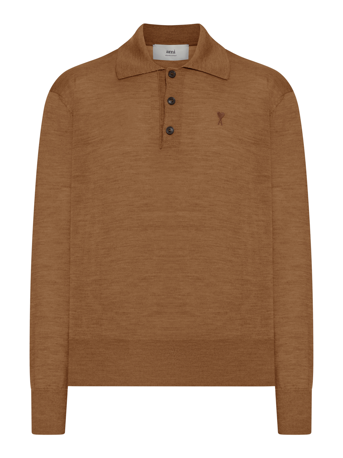 AMI DE COEUR POLO IN EXTRAFINE WOOL AND SILK HPL406KN0066216 (AMI Paris / ポロシャツ ) | AMI Paris (アミパリス)
