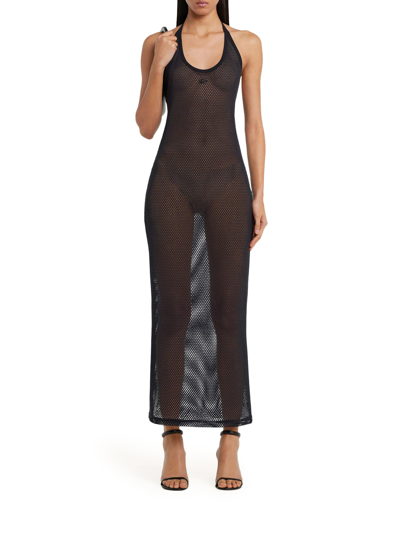 ワンピース Courreges SS25 (225JRO625 JS01199999) HOLISTIC MESH LONG DRESS 225JRO625JS01199999（ワンピース