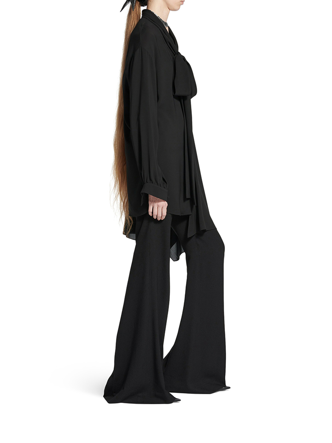 SILK BLOUSE WITH SCARF 839280TIN131000 (Balenciaga / シャツ・ブラウス ) | Balenciaga (バレンシアガ)(4)