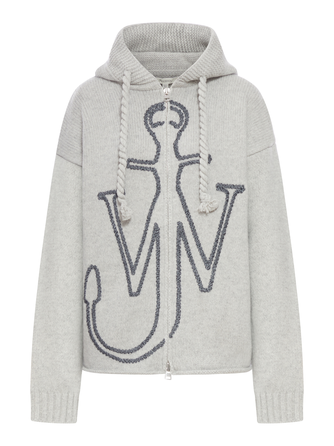 HOODIE WITH ZIP AND ANCHOR EMBROIDERY KW1499YN0412905 (JW Anderson / スウェット・フーディー ) | JW Anderson (ジェイダブリュー アンダーソン)