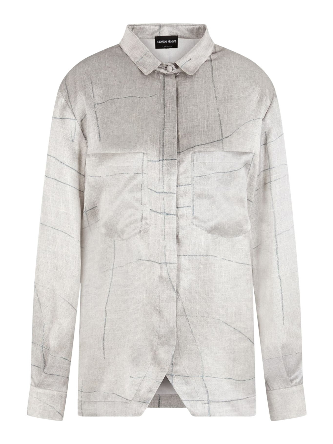 PRINTED SILK SATIN SHIRT GW000775TE13743F8078 (GIORGIO ARMANI / シャツ・ブラウス ) | GIORGIO ARMANI (ジョルジオ アルマーニ)