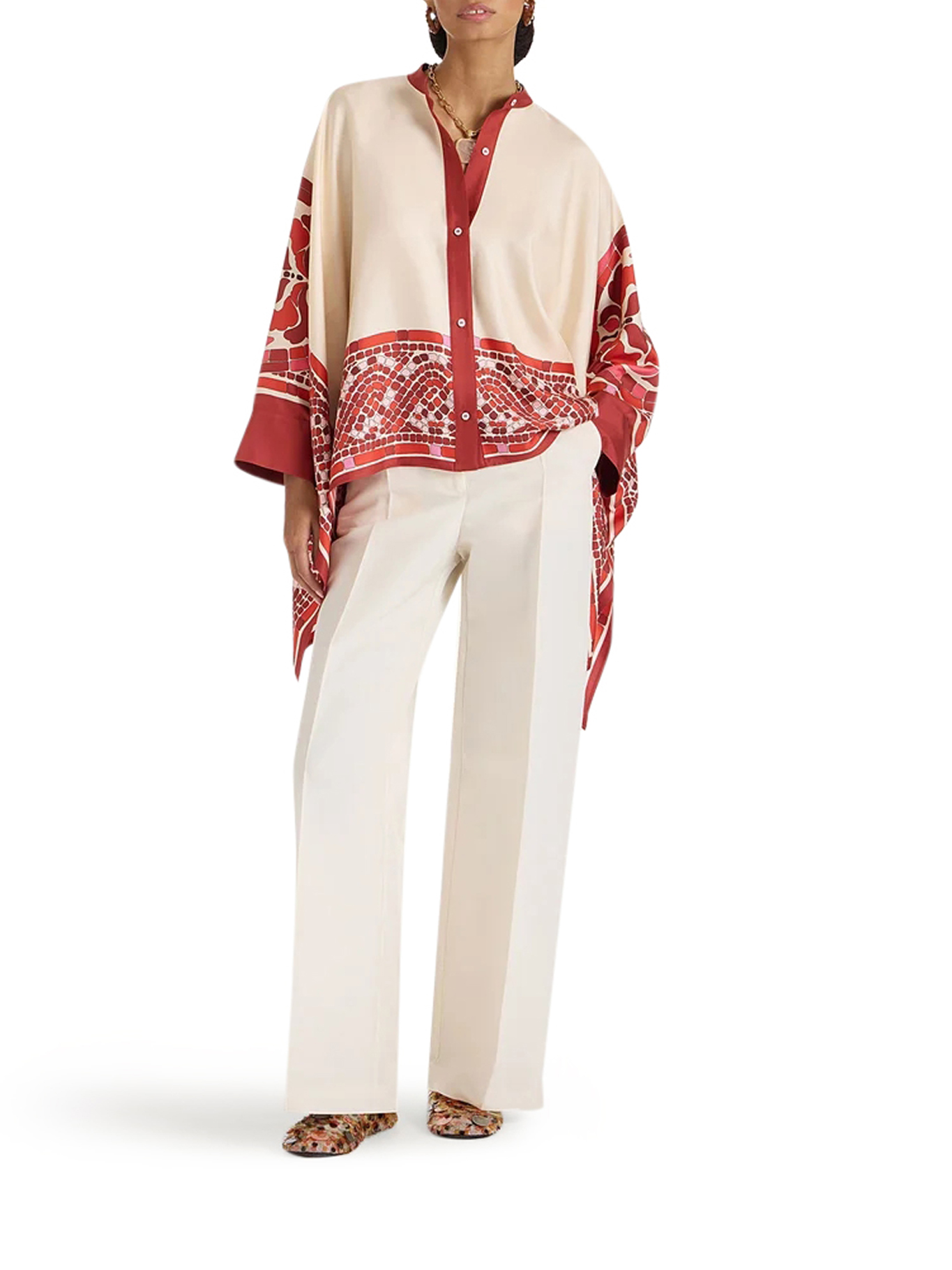 FOULARD SHIRT SHI0059SIL006COB01RE01 (La DoubleJ / シャツ・ブラウス ) | La DoubleJ (ラダブルジェイ)(1)