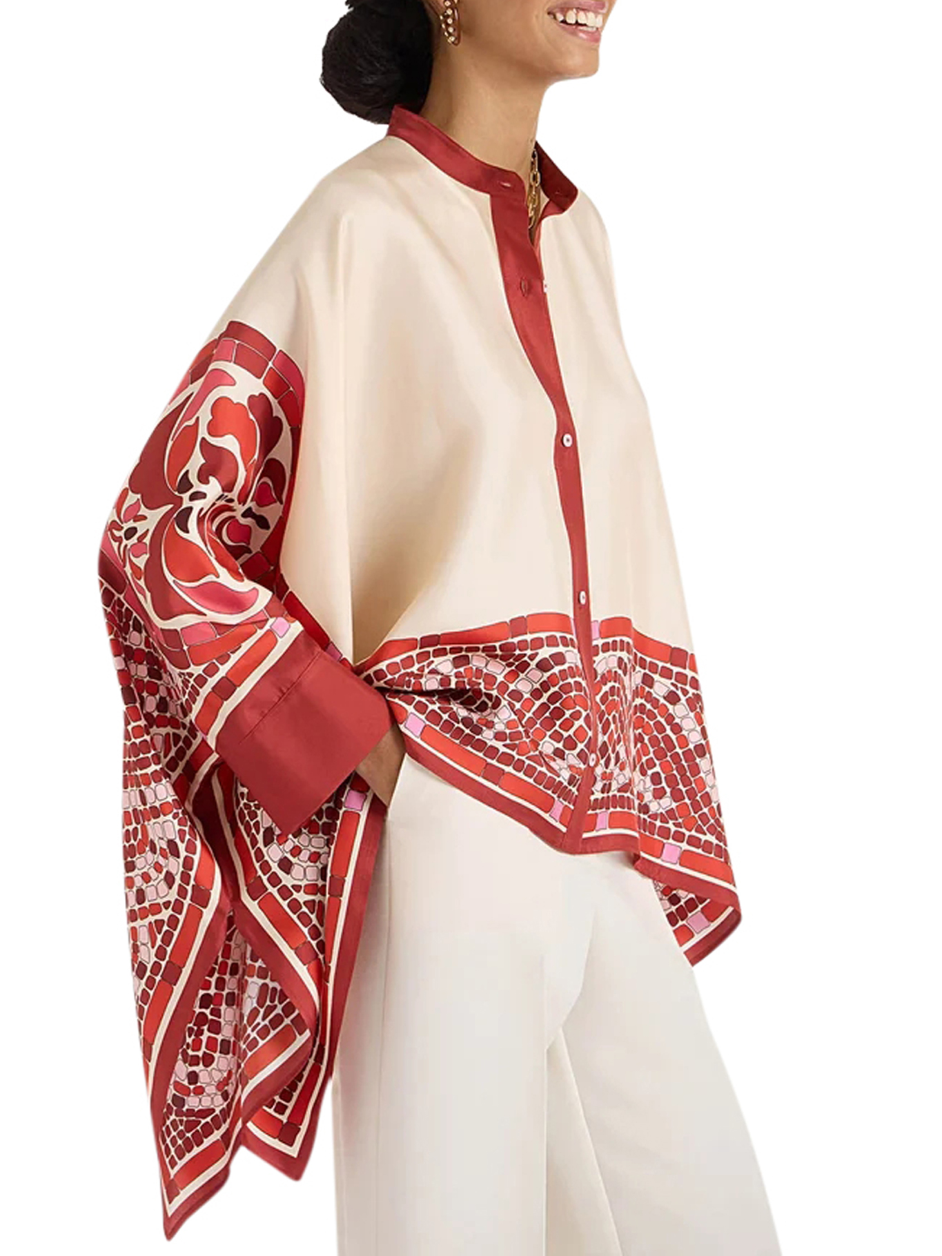 FOULARD SHIRT SHI0059SIL006COB01RE01 (La DoubleJ / シャツ・ブラウス ) | La DoubleJ (ラダブルジェイ)(2)