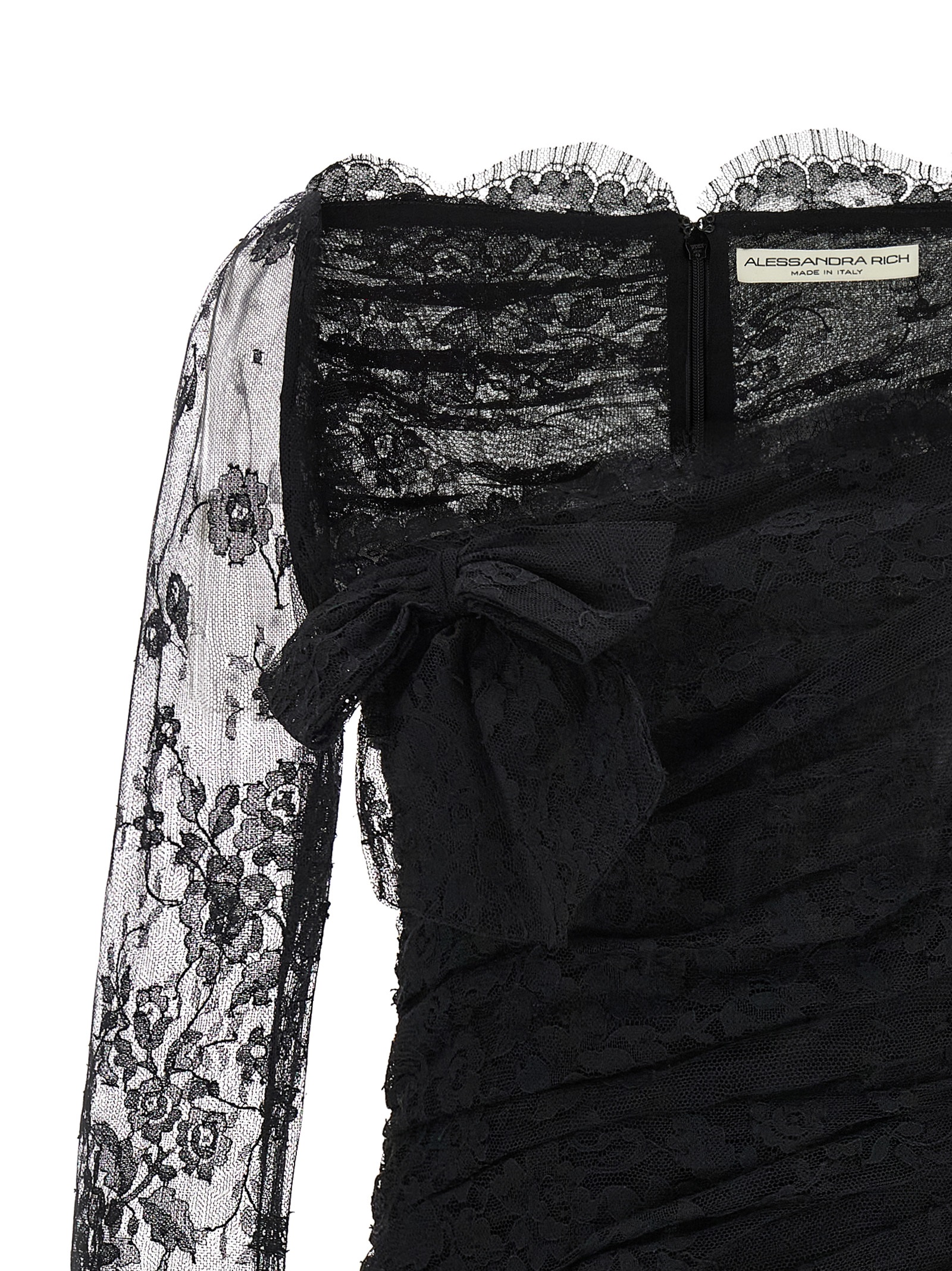 Draped dress. FABX4125P46230900 (ALESSANDRA RICH / ワンピース・ドレス・オールインワン ) | ALESSANDRA RICH (アレッサンドラ リッチ)(2)