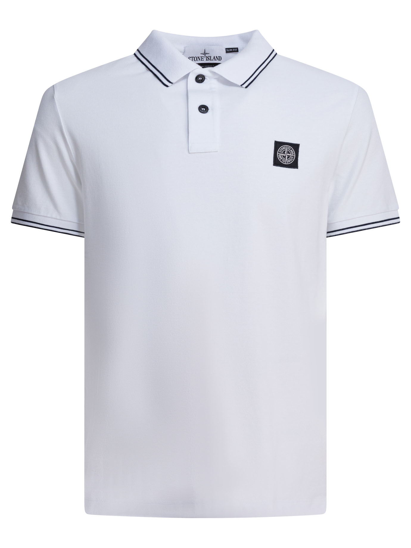 Organic cotton and elastane pique polo shirt 22002SCS0018V1001 (STONE ISLAND / ポロシャツ ) | STONE ISLAND (ストーンアイランド)