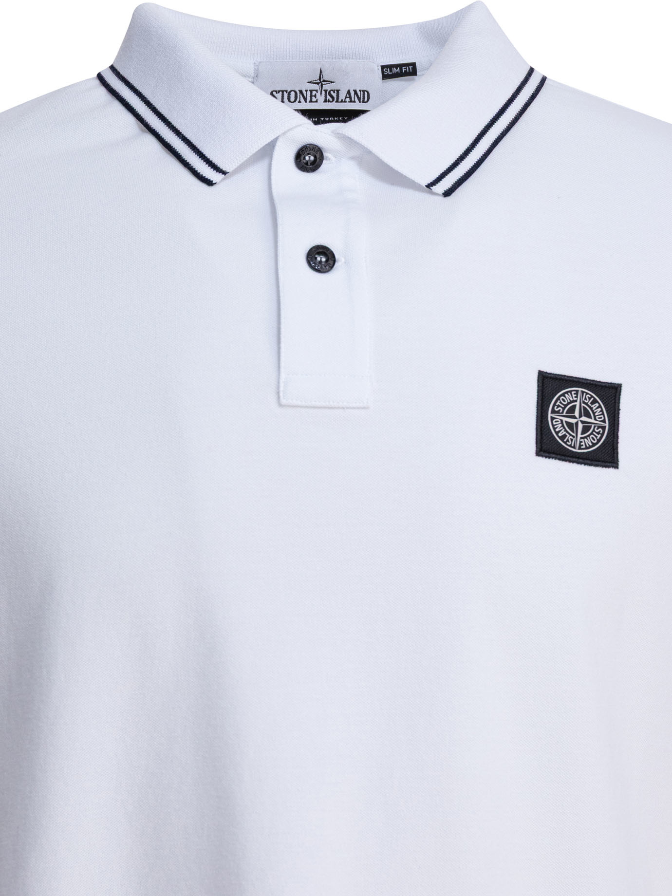 Organic cotton and elastane pique polo shirt 22002SCS0018V1001 (STONE ISLAND / ポロシャツ ) | STONE ISLAND (ストーンアイランド)(2)