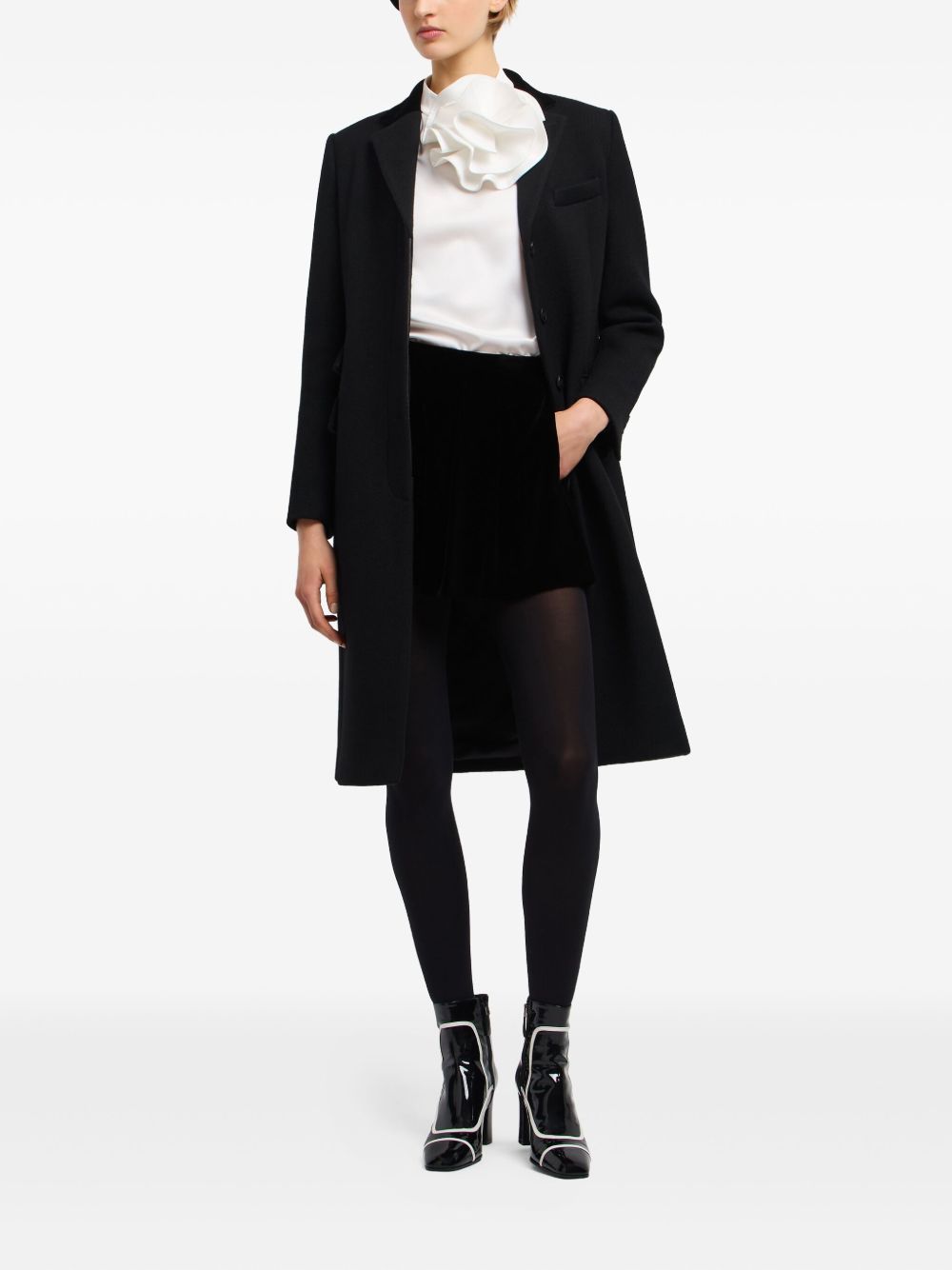 Emporio Armani Coats Black EW001384AF10228UC001 (EMPORIO ARMANI / コート ) | EMPORIO ARMANI (エンポリオ アルマーニ)(4)