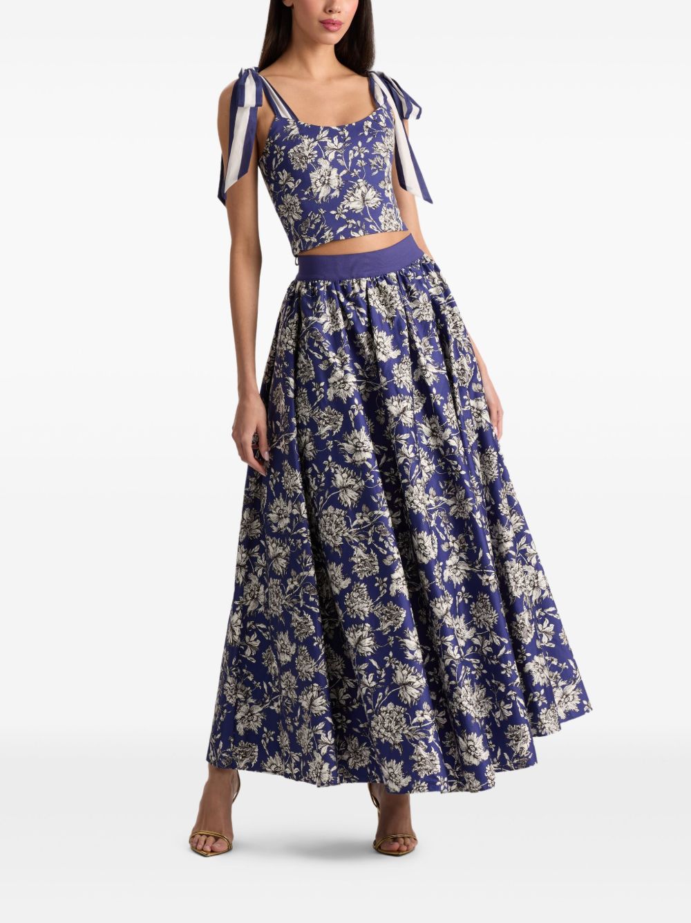 Alice + Olivia Skirts Blue CC507P94303H458 (alice + olivia / スカート ) | alice + olivia (アリス アンド オリビア)(2)