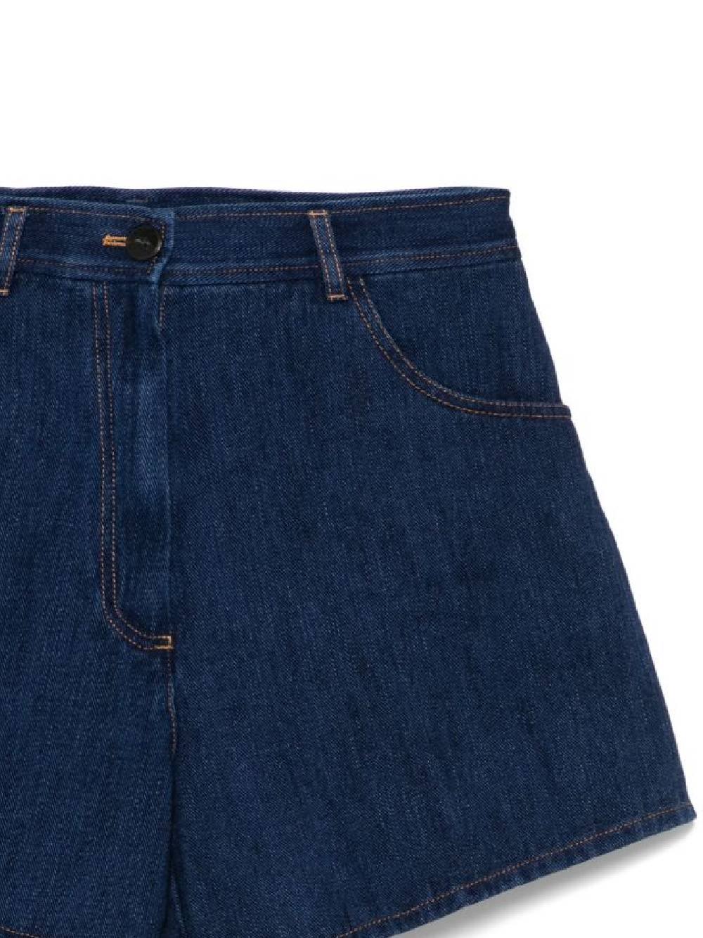 Forte Forte Shorts Blue 13548INDIGO (forte_forte / ショートパンツ ) | forte_forte (フォルテ フォルテ)(1)