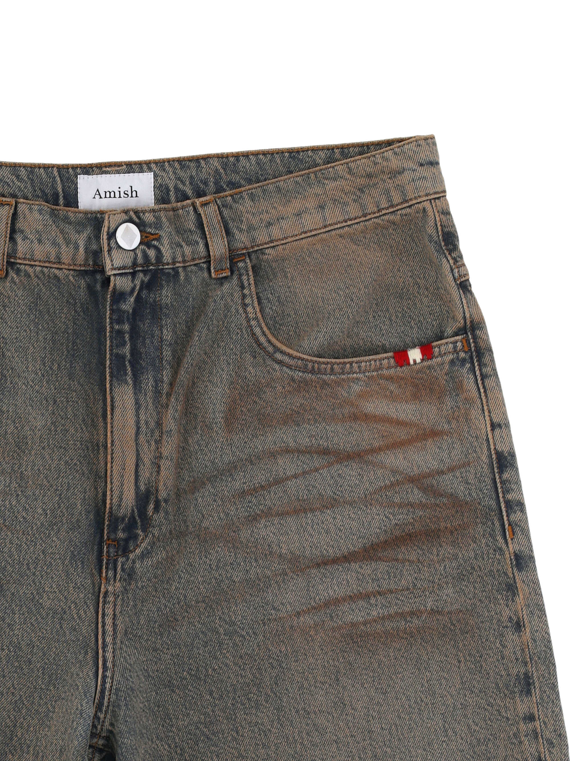 AMISH Shorts Denim AMU003D5932867C0999 (Amish Supplies / ショートパンツ ) | Amish Supplies (アーミッシュ サプライ)(1)