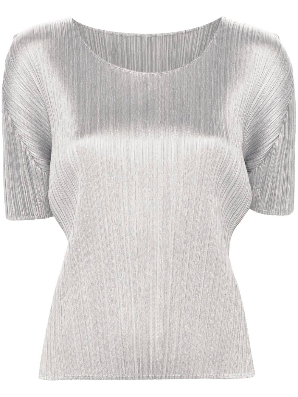 ISSEY MIYAKE PLEATS PLEASE Shirts Grey PP49JK10310 (PLEATS PLEASE ISSEY MIYAKE / シャツ・ブラウス ) | PLEATS PLEASE ISSEY MIYAKE (プリーツ プリーズ イッセイ ミヤケ)