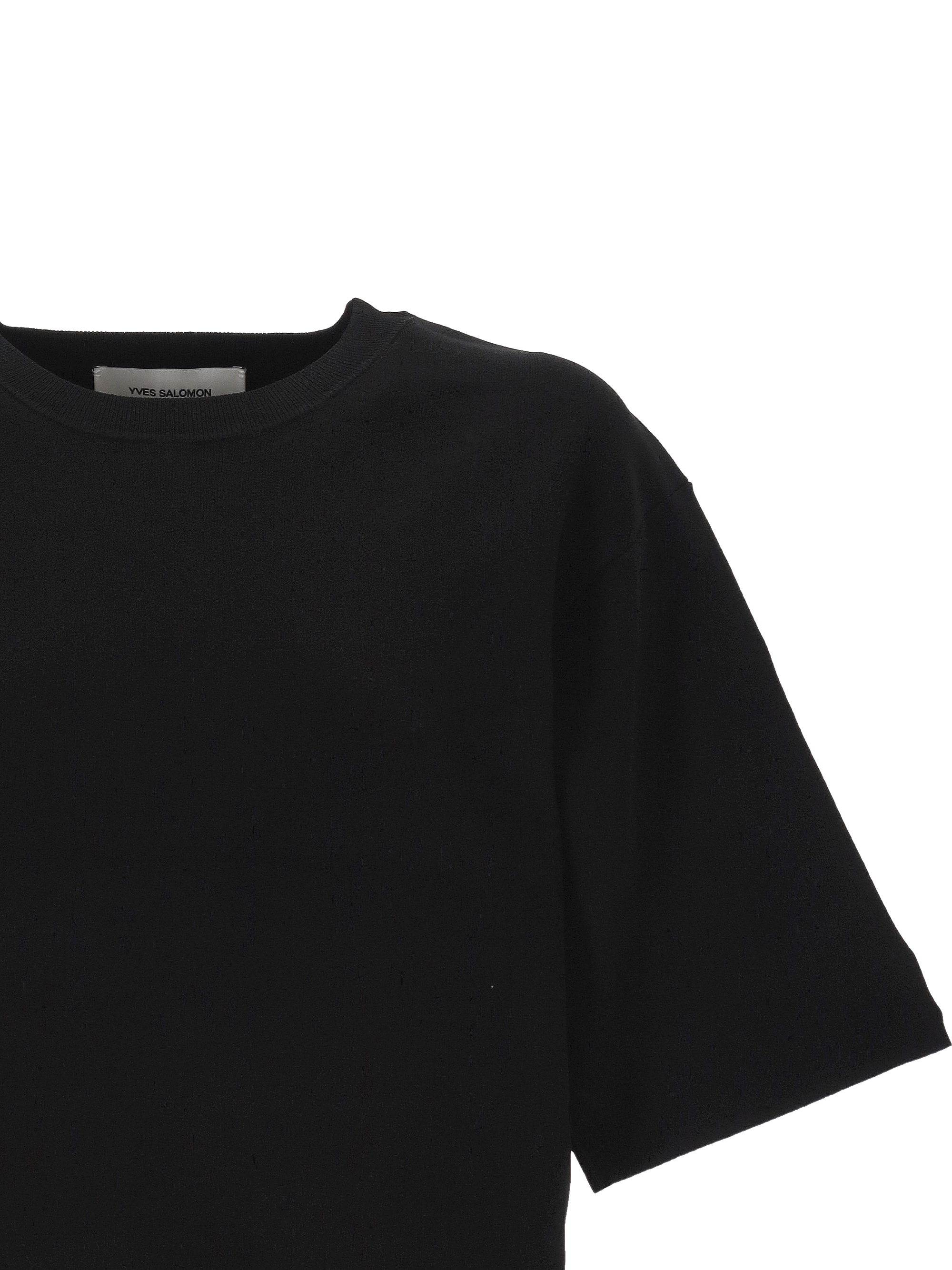 Yves Salomon T-shirts and Polos Black 25EYH50353MSVPC99 (YVES SALOMON / Tシャツ・カットソー ) | YVES SALOMON (イヴ サロモン)(1)
